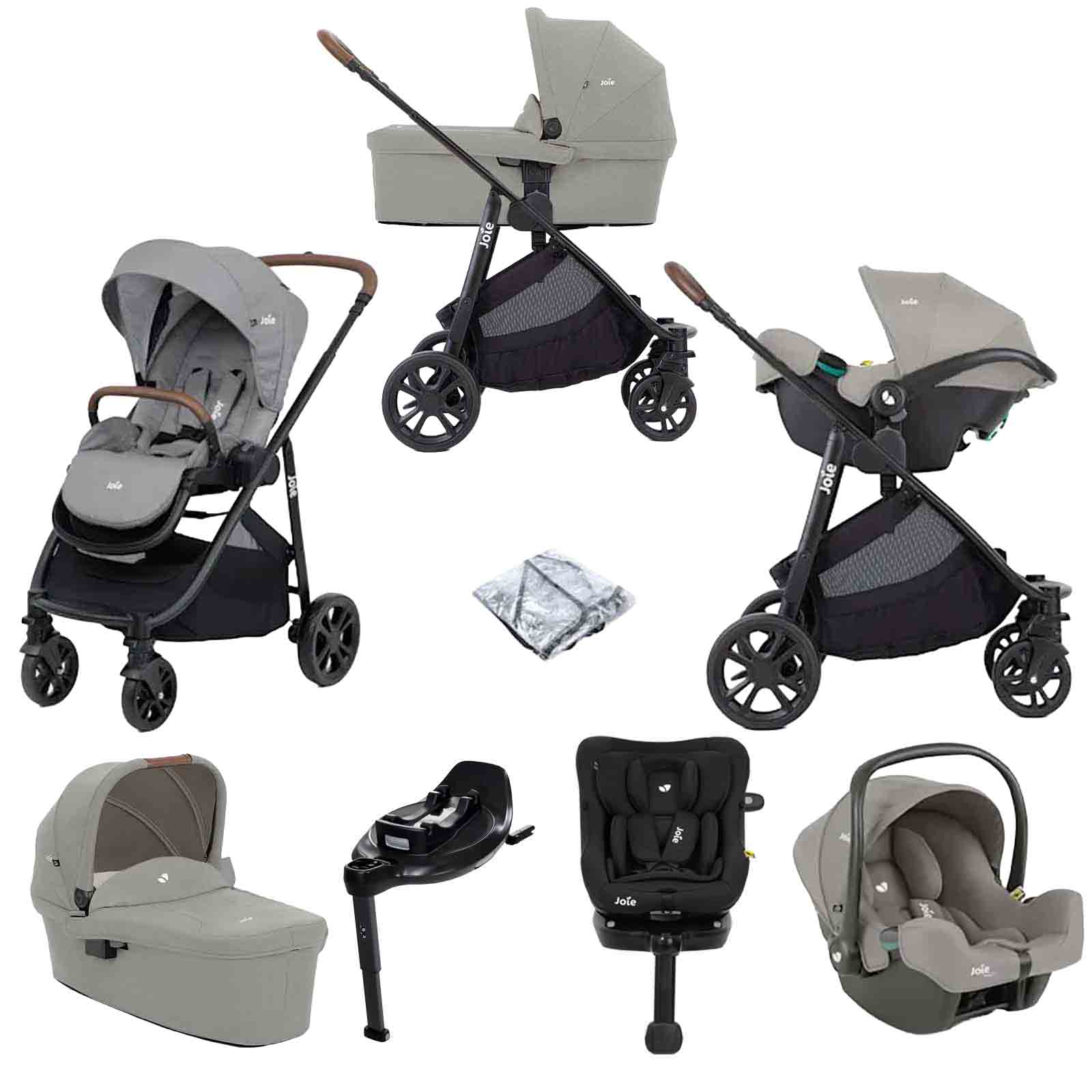 Versatrax E Trio Travel System i Pivot & i Base Encore Pebble