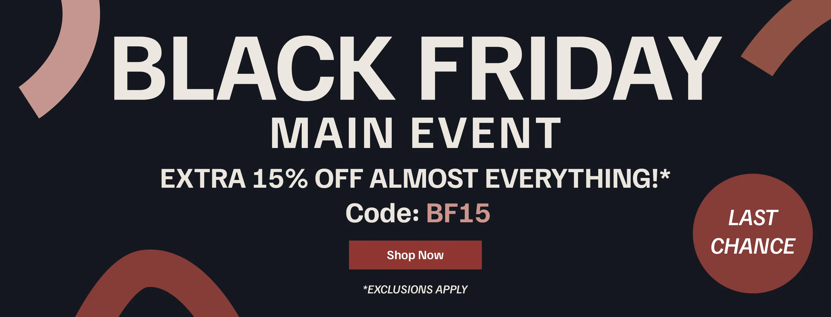 Black Friday - 15% off with code BF15