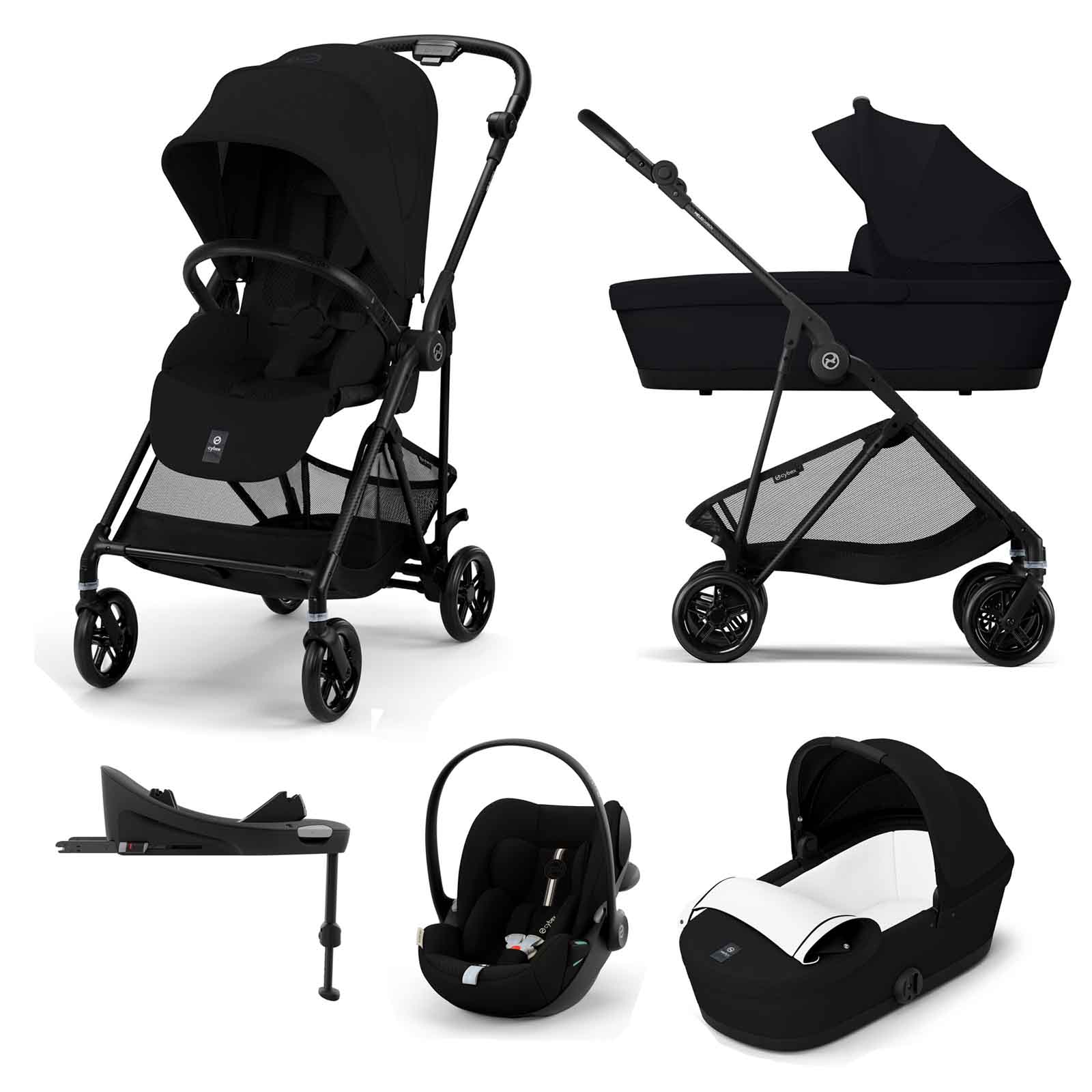 Melio Carbon 3 1 Travel System Cloud G3 Car Seat & Base G3 Magic
