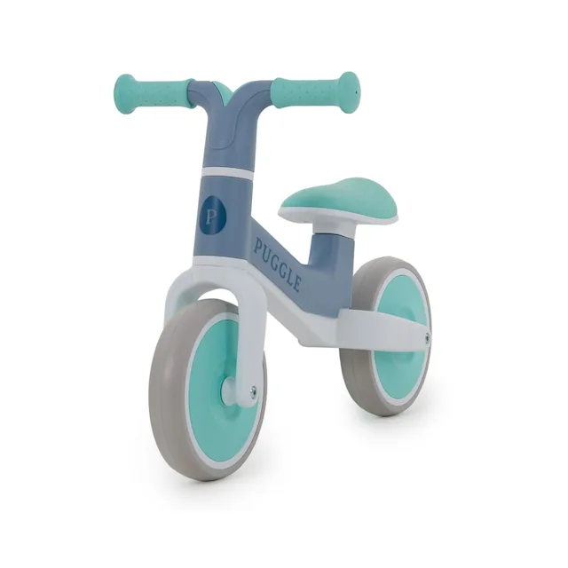 Puggle Fun Lightweight Balance Bike - Blue/Green (18 Months - 4 Years)