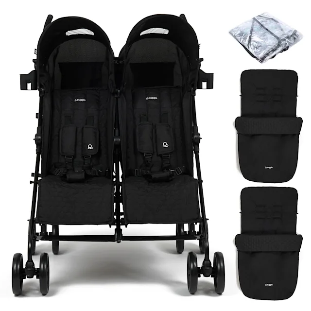 Black double pushchair online