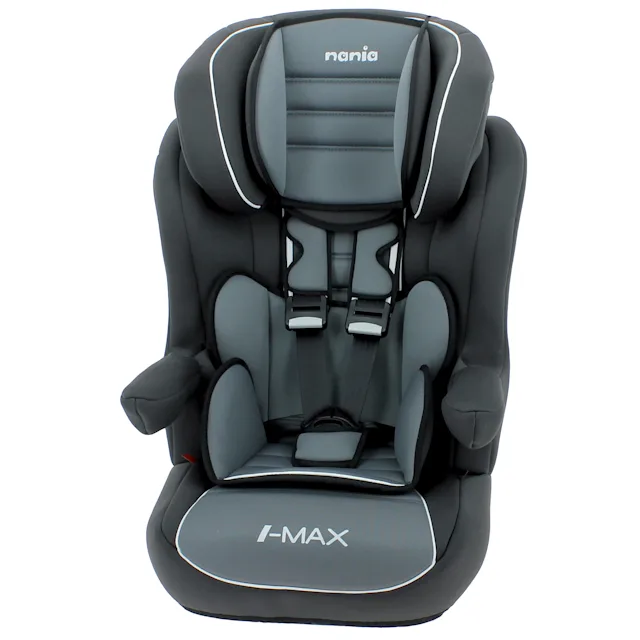 Nania Imax ISOFIX Luxe Group 1 2 3 High Back Booster Grey 9 Months 12 Years The Nursery Store