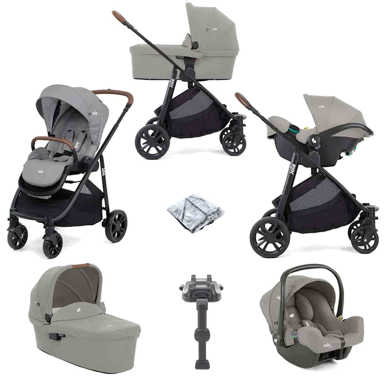 Joie Versatrax E Trio i-Snug Travel System with Ramble Carrycot