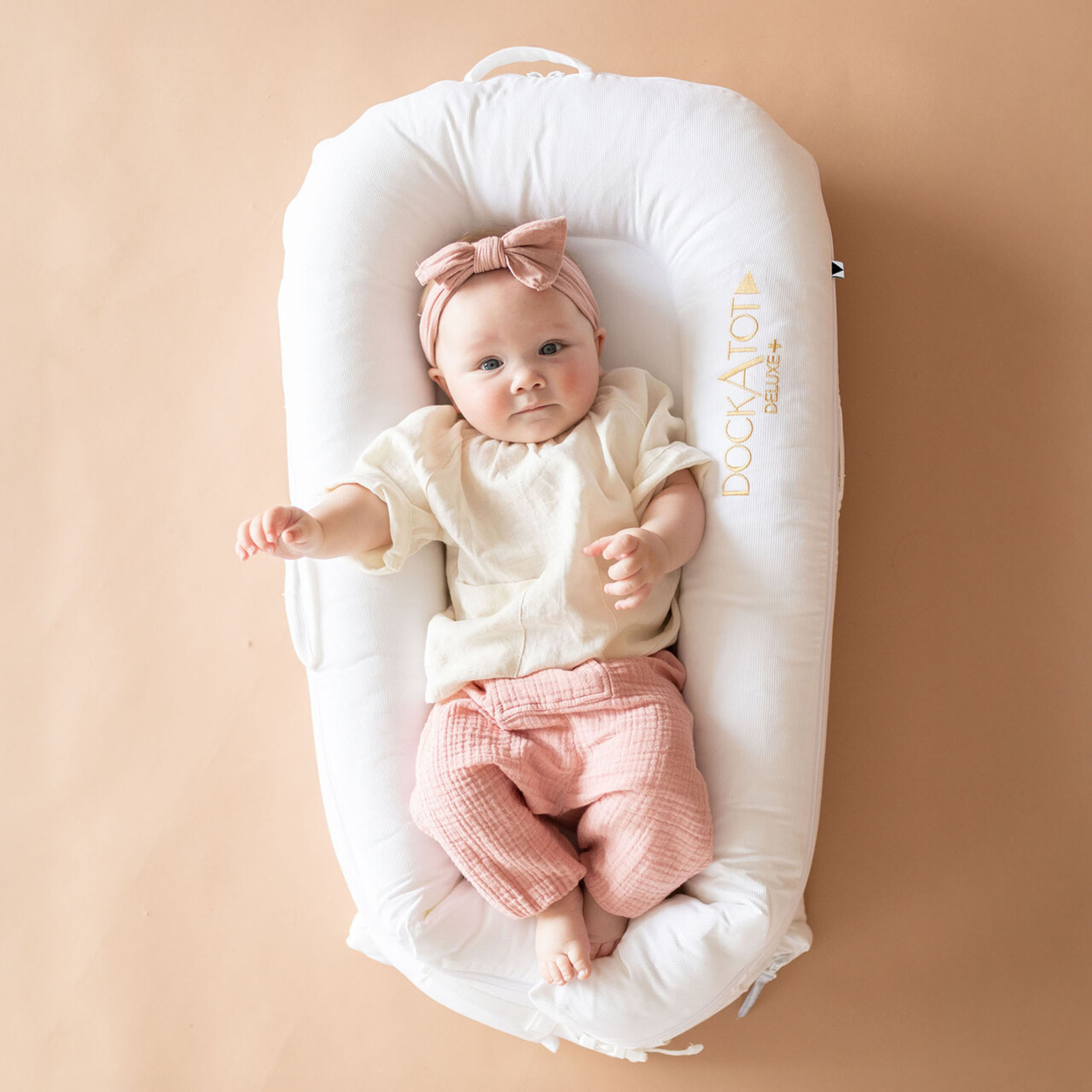 DockATot Deluxe+ Dock - Pristine White | The Nursery Store