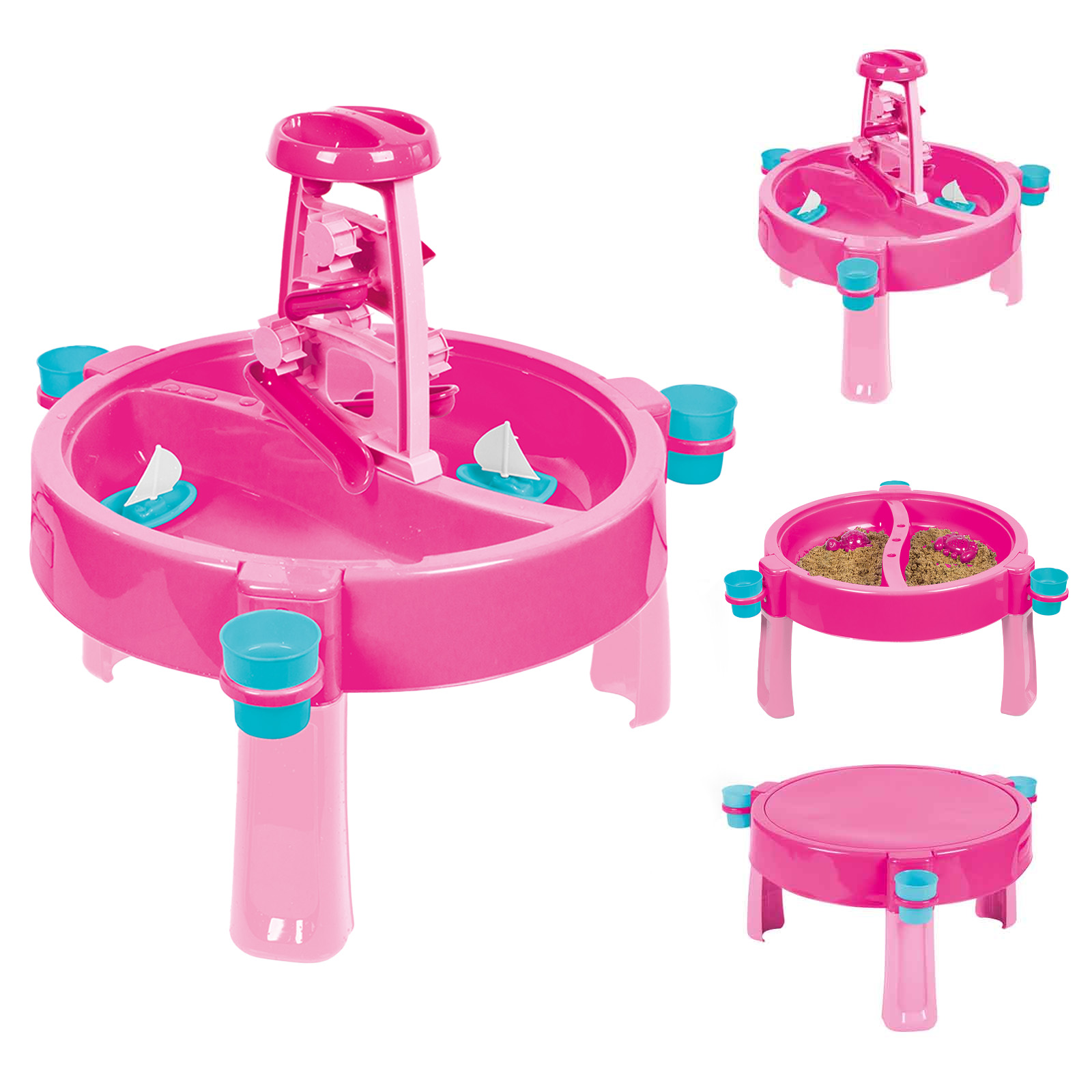 Dolu Unicorn 3-in-1 Water Sand Activity Table Pink (2