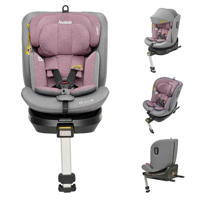 Jovikids Ranger Spin 40-150cm ISOFIX i-Size Car Seat - Pink (0-12Years)