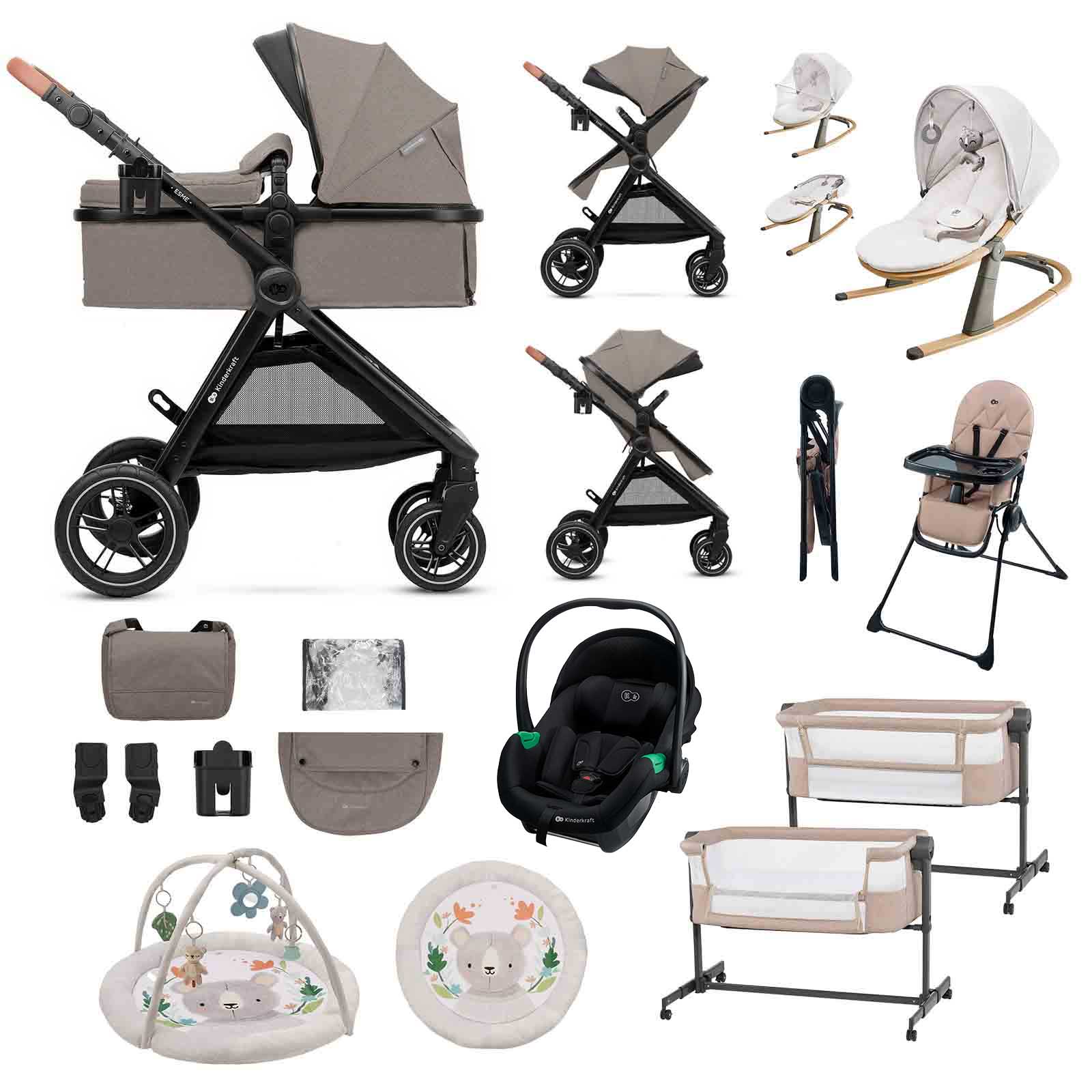 ESME PRO 3 1 Travel System 12 Piece Bundle