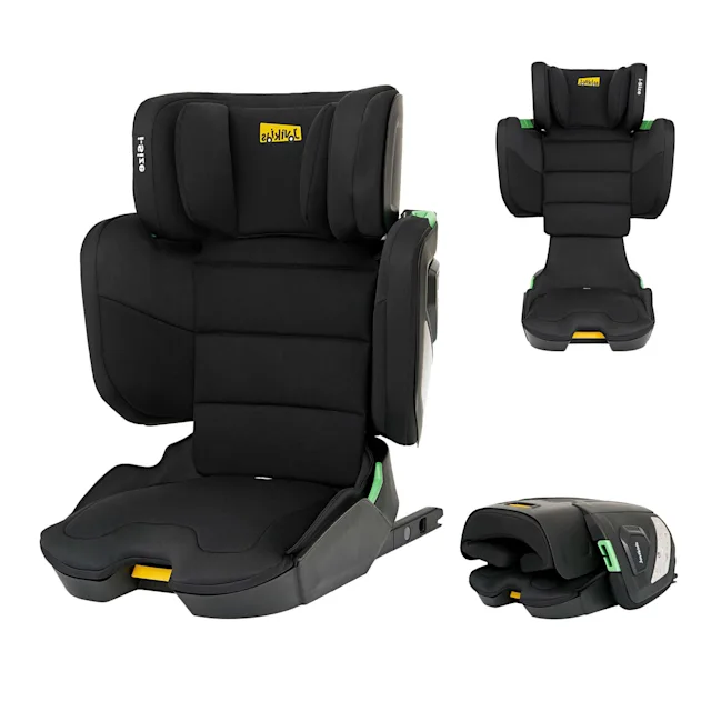 Jovikids Rober Compact Folding i-Size 100-150cm Car Seat Booster - Black (3-12years)