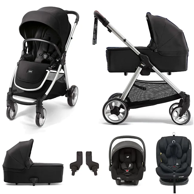 Mamas Papas Flip XT2 6 Pieces 2 in 1 Pushchair with Carrycot Black The Nursery Store