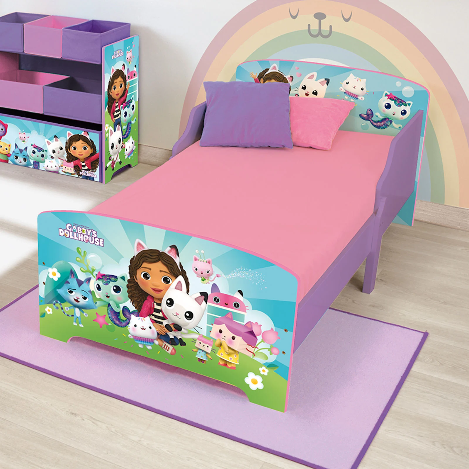 Toddler bed top with mattress