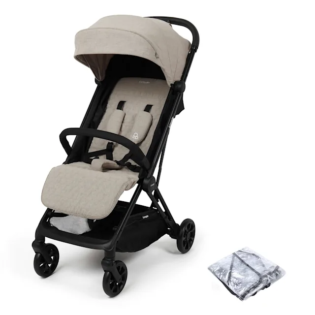 Puggle Escape Auto Quickfold Compact Pushchair & Raincover - Cashmere