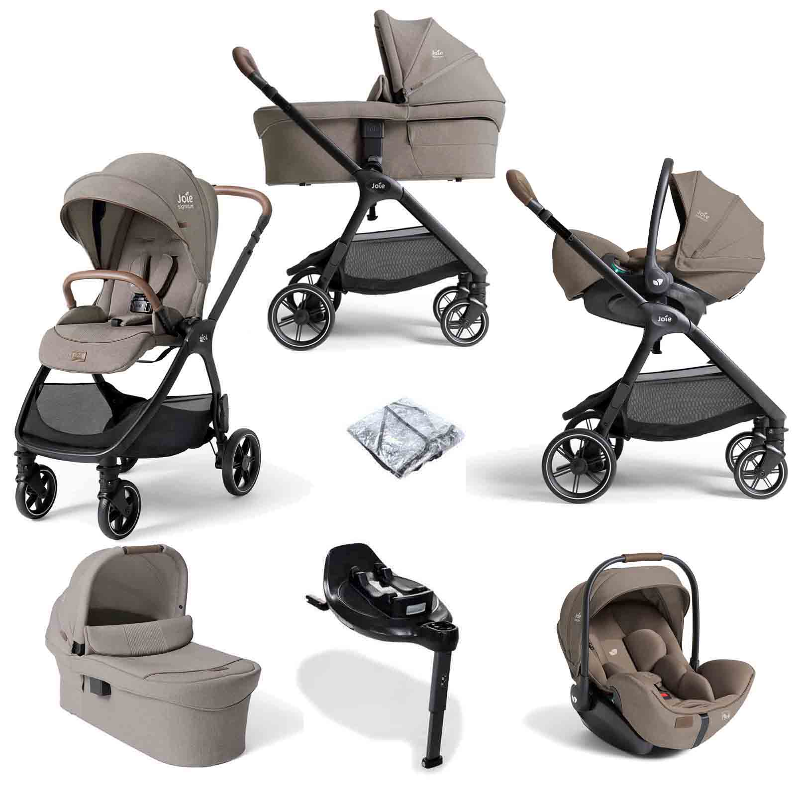 Joie Signature Valora Travel Ready Bundle with Ramble XL Carrycot & i-Level Pro Car Seat - Maple