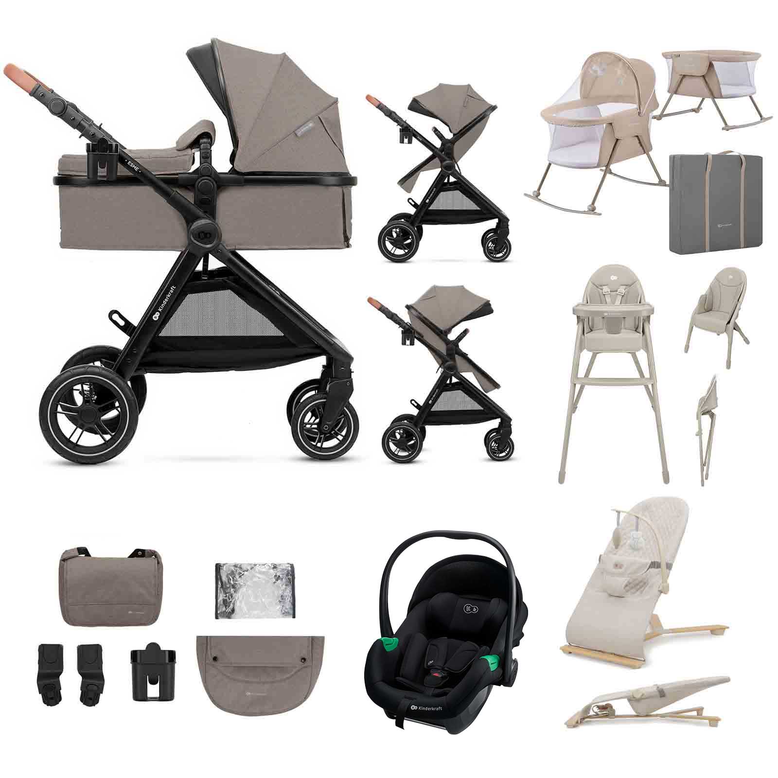 ESME PRO 3 1 Travel System 11 Piece Essential Bundle