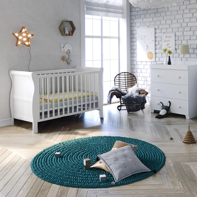 Gray cot best sale