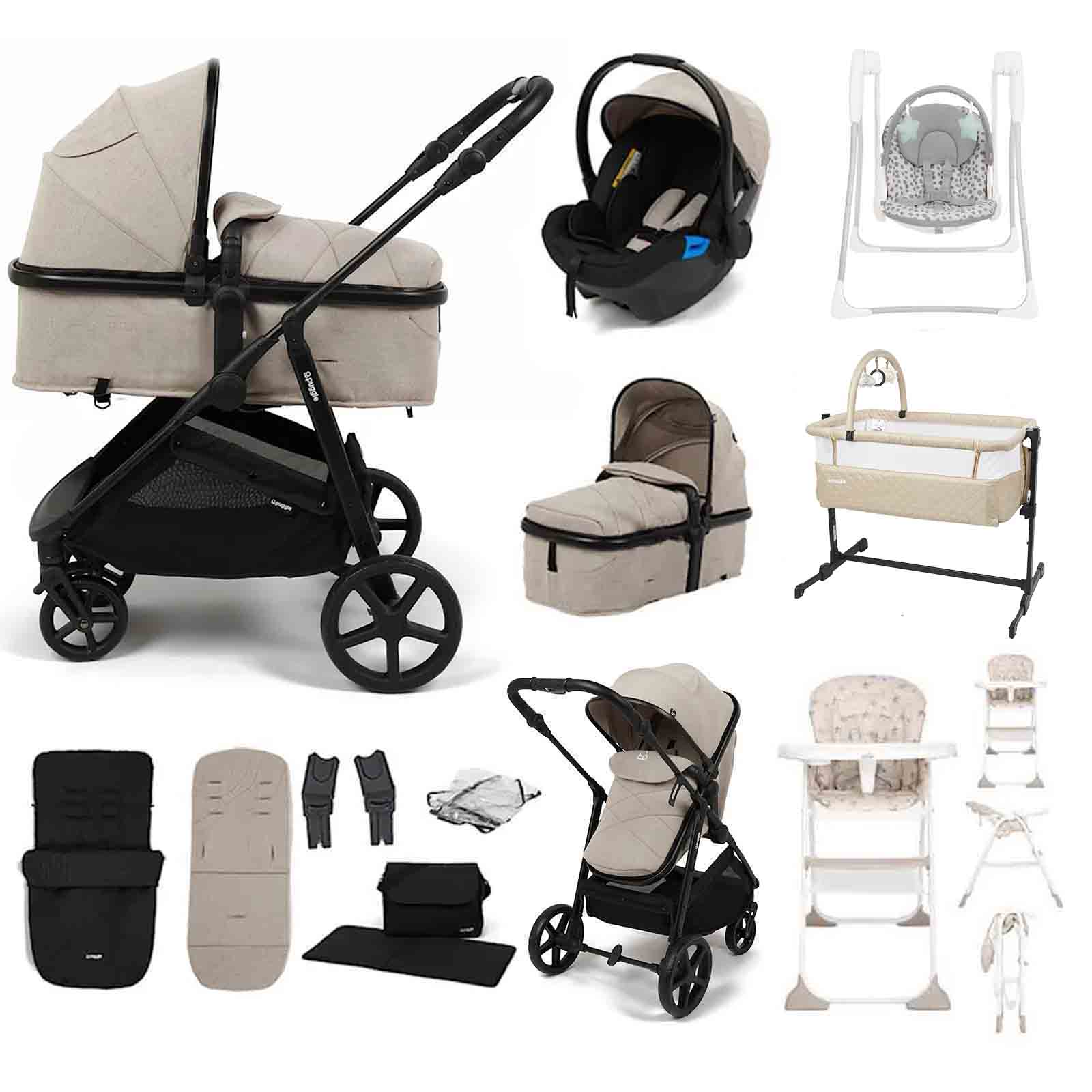 Monaco XT 2 1 Travel System Car Seat 12 Piece Bundle Cashmere