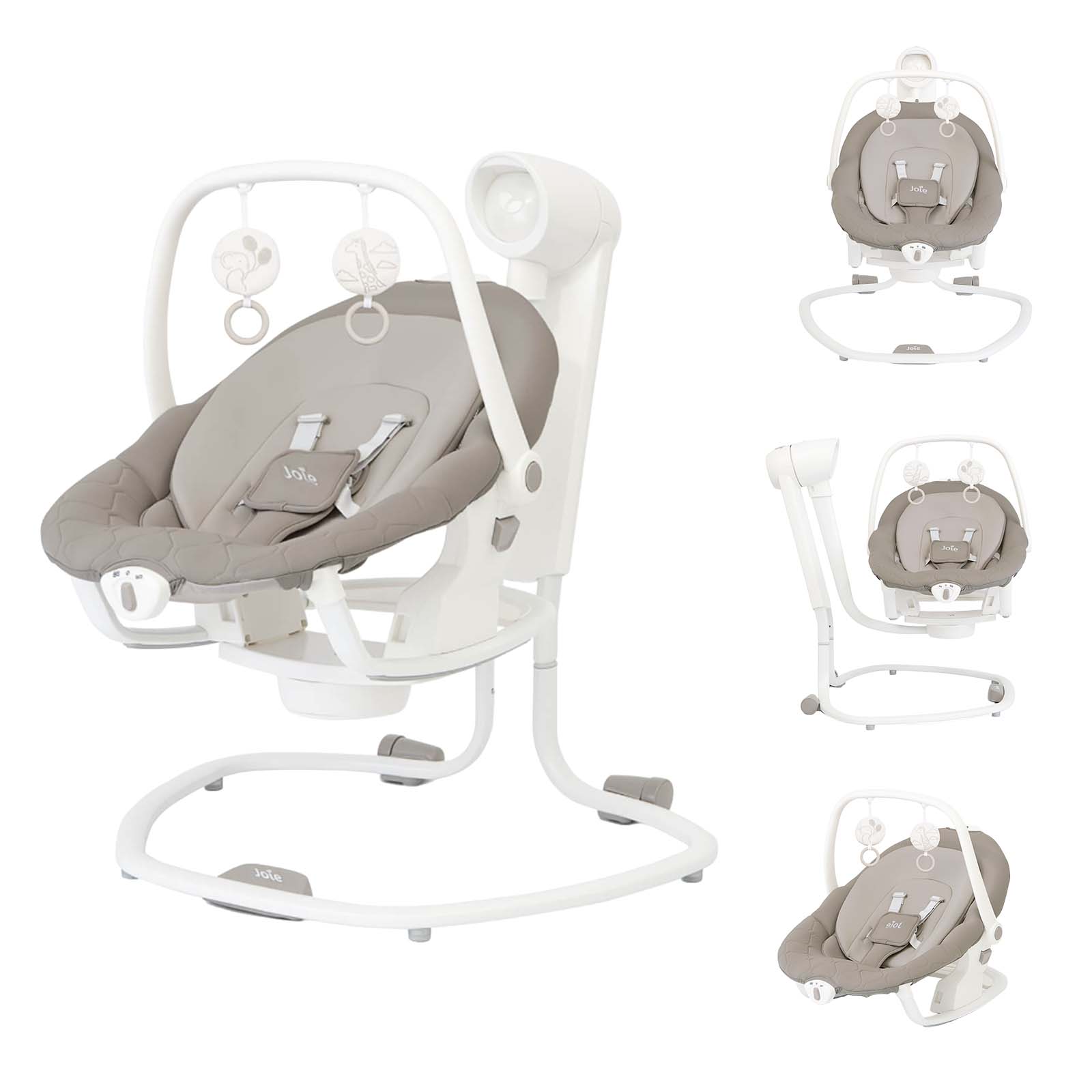 Serina 2 1 Swing Rocker Walnut