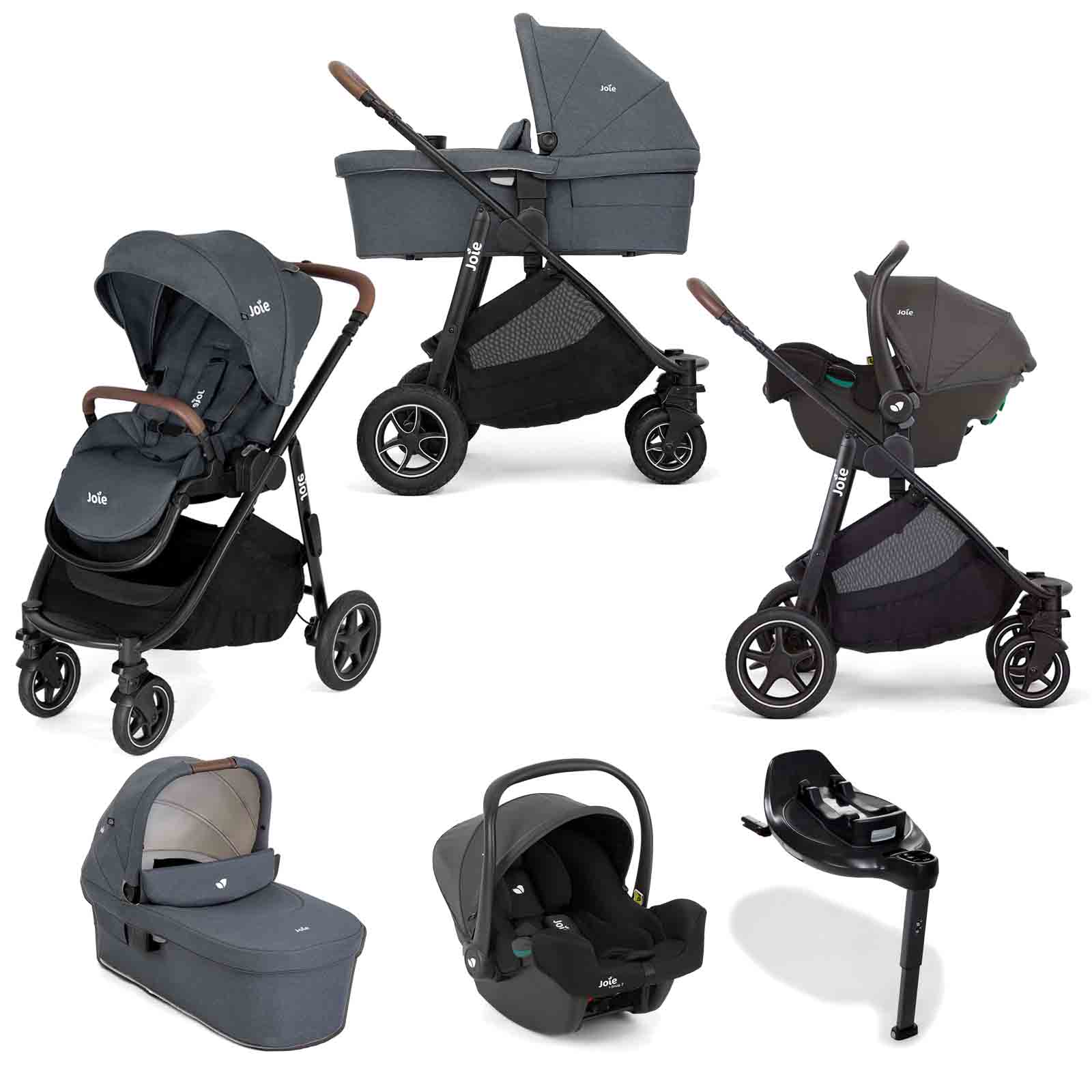 Joie i-baseとi-Snug D1404AABLK500 Joie Set i-Snug 2 Pebble mit i-Base™ Advance | in Grau mit