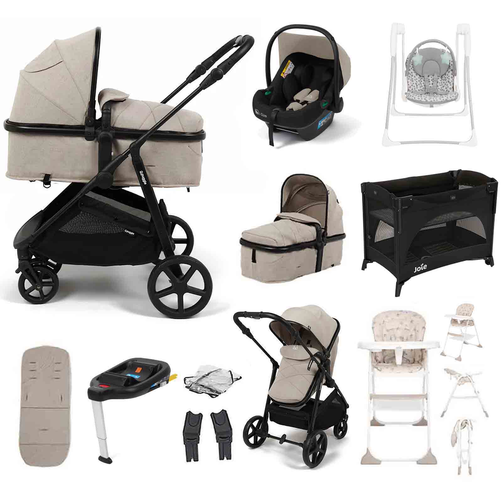 Monaco XT i Travel System Car Seat 9 Piece Bundle Cashmere