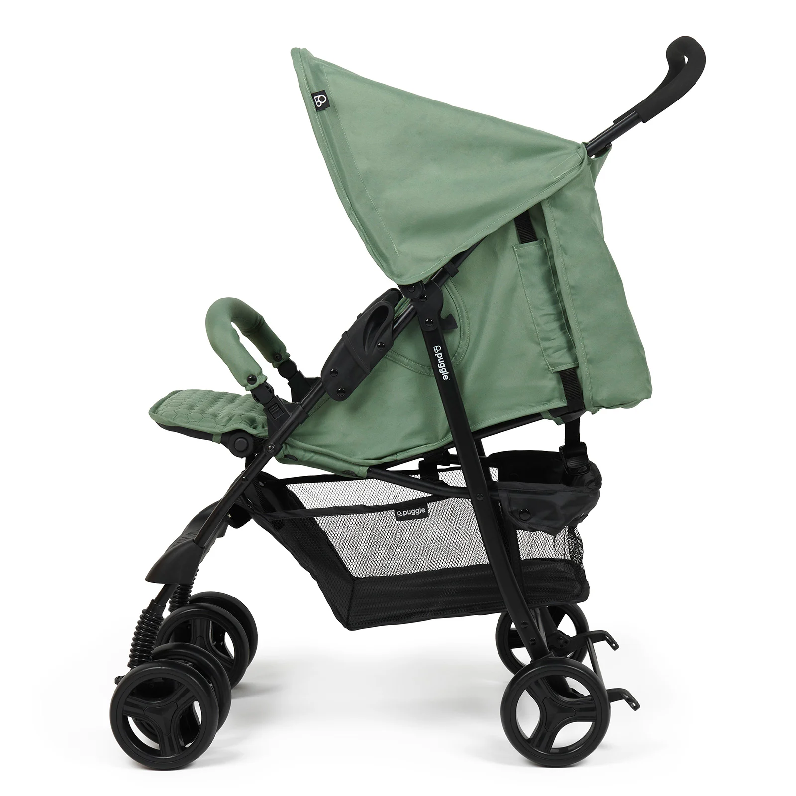 Puggle Holiday Luxe Pushchair Rain Cover Sage Green