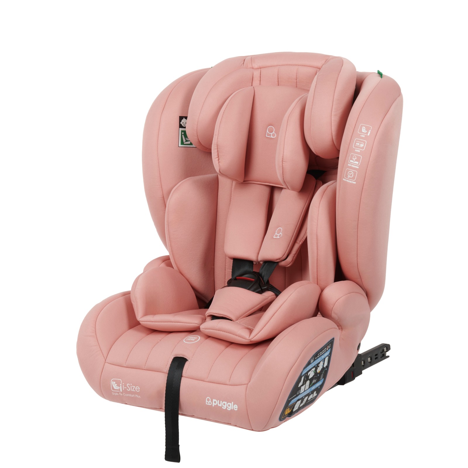 Puggle Style Fix Comfort Plus i-Size 76-150cm ISOFIX Car