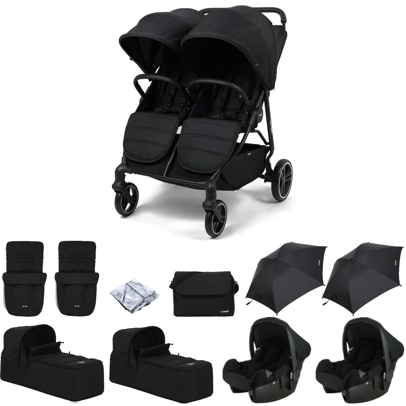 Folding double buggy best sale