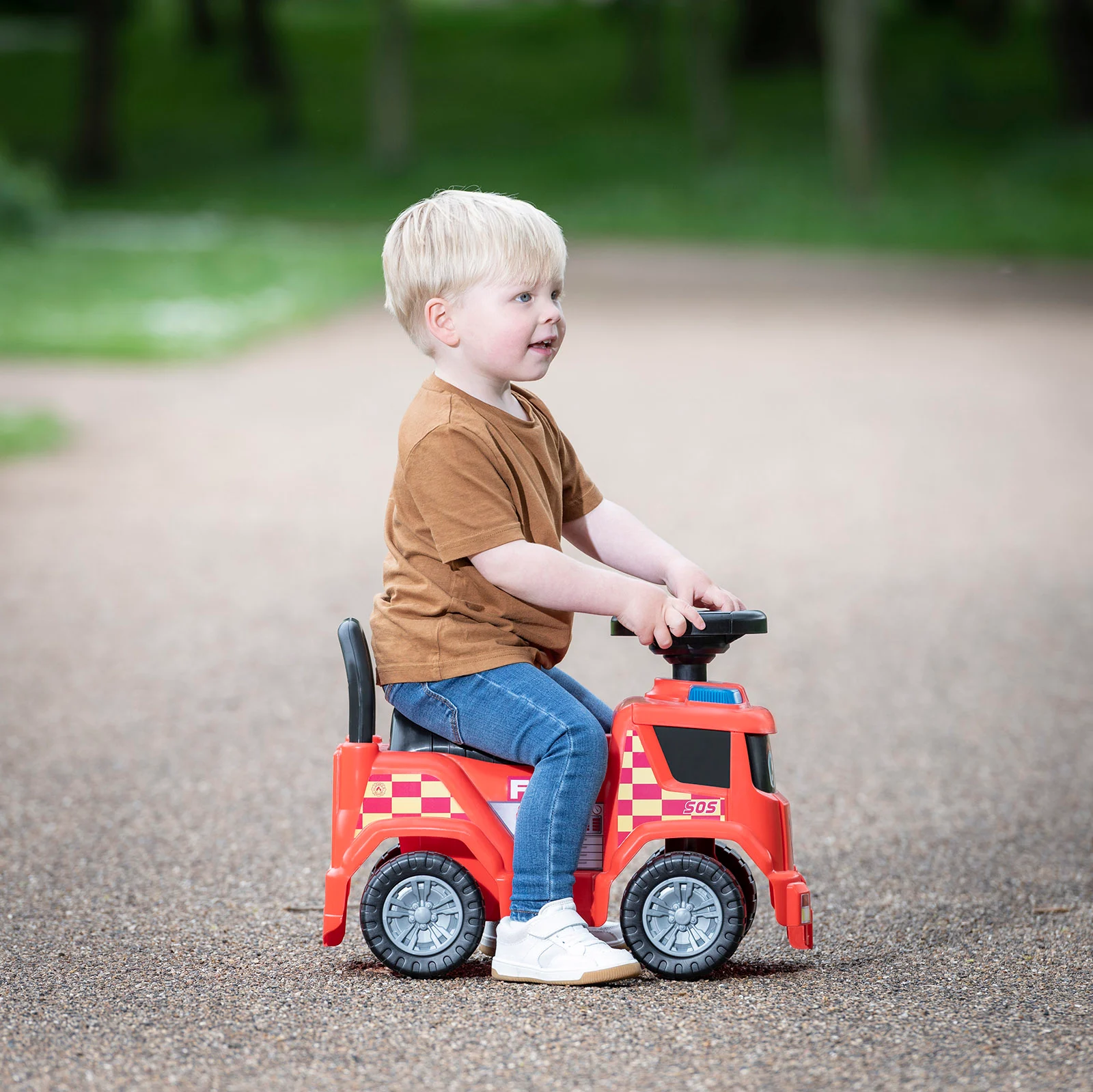 Sit on fire engine on sale