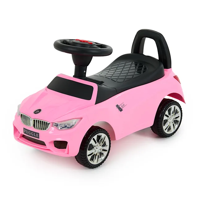 Puggle Elite Sport 2-in-1 Musical Ride on Car - Pink (18 Months - 6 Years)
