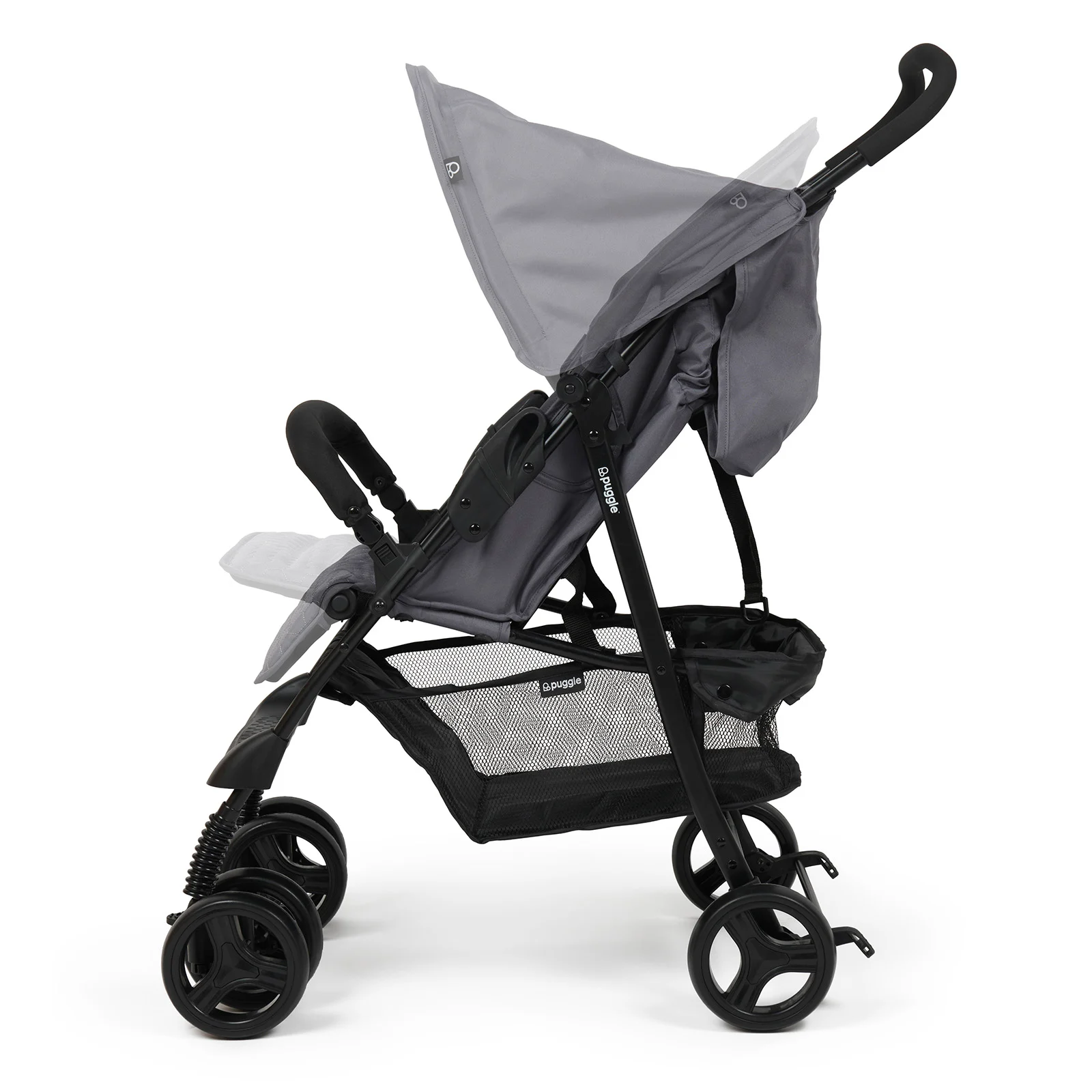 Puggle Holiday Luxe Pushchair with Rain Cover, Universal Footmuff