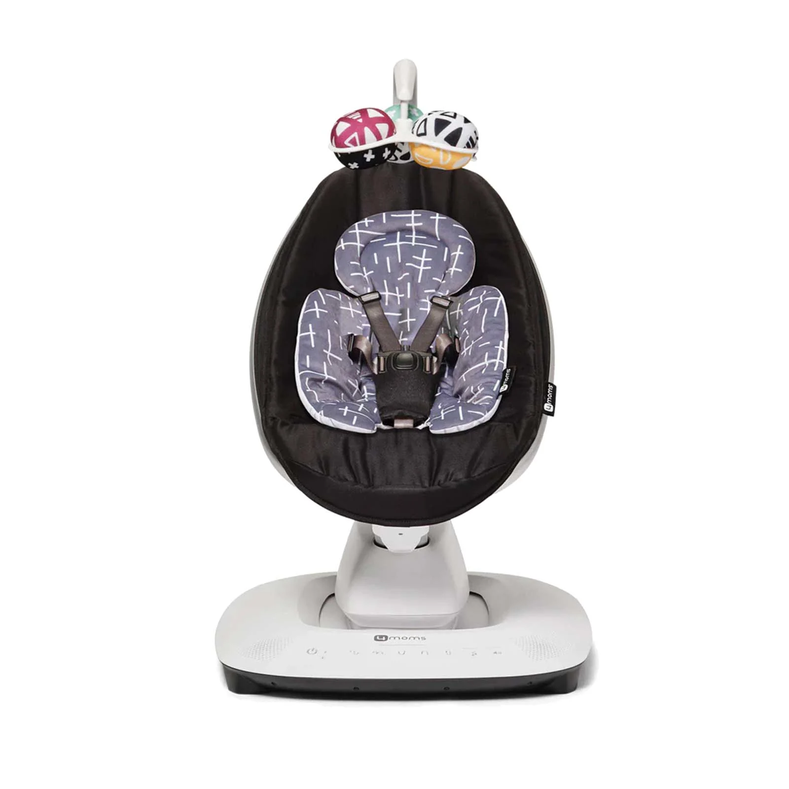 4Moms MamaRoo 5.0 with Newborn Insert – Black/Grey | The Nursery Store