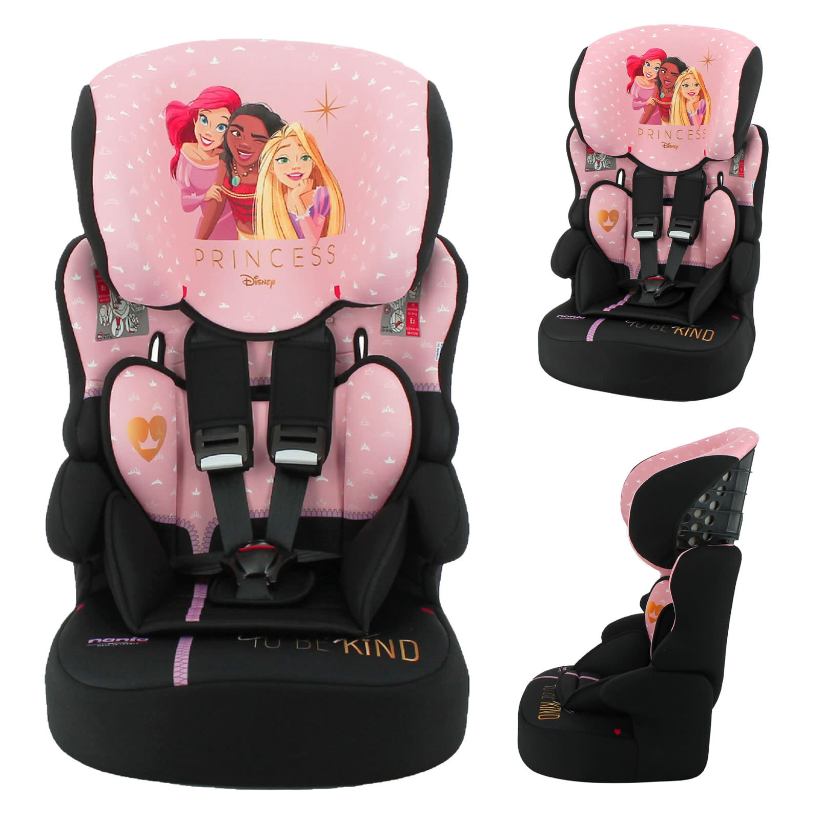 Disney Princess Linton Comfort Plus Luxe Group 123 Car Seat Pink 9 Months 12 Years