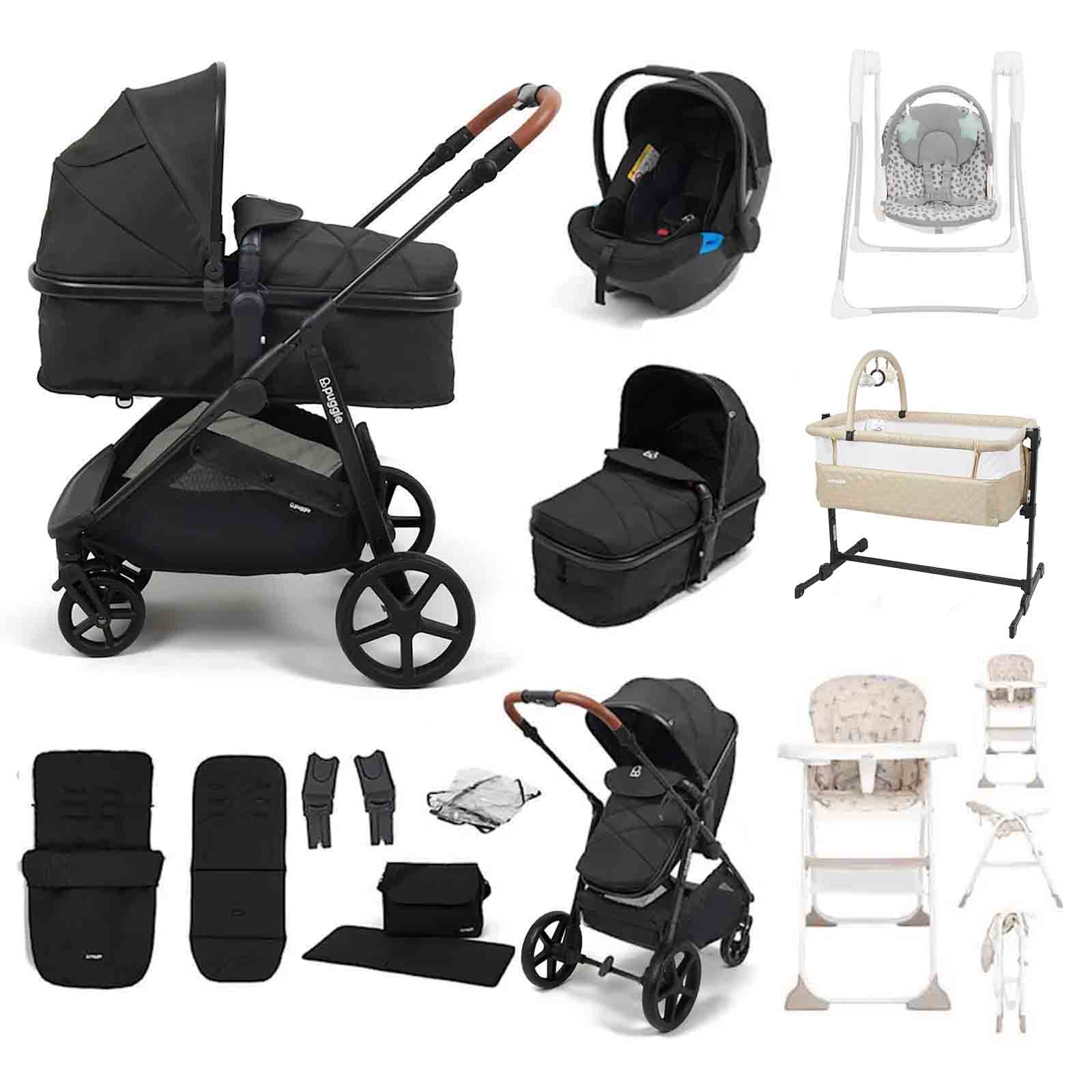 Monaco XT 2 1 Travel System Car Seat 12 Piece Bundle Storm