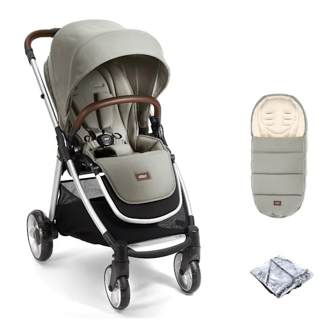 Mamas Papas Flip XT2 Pushchair with Rain Cover Sage Green The Nursery Store