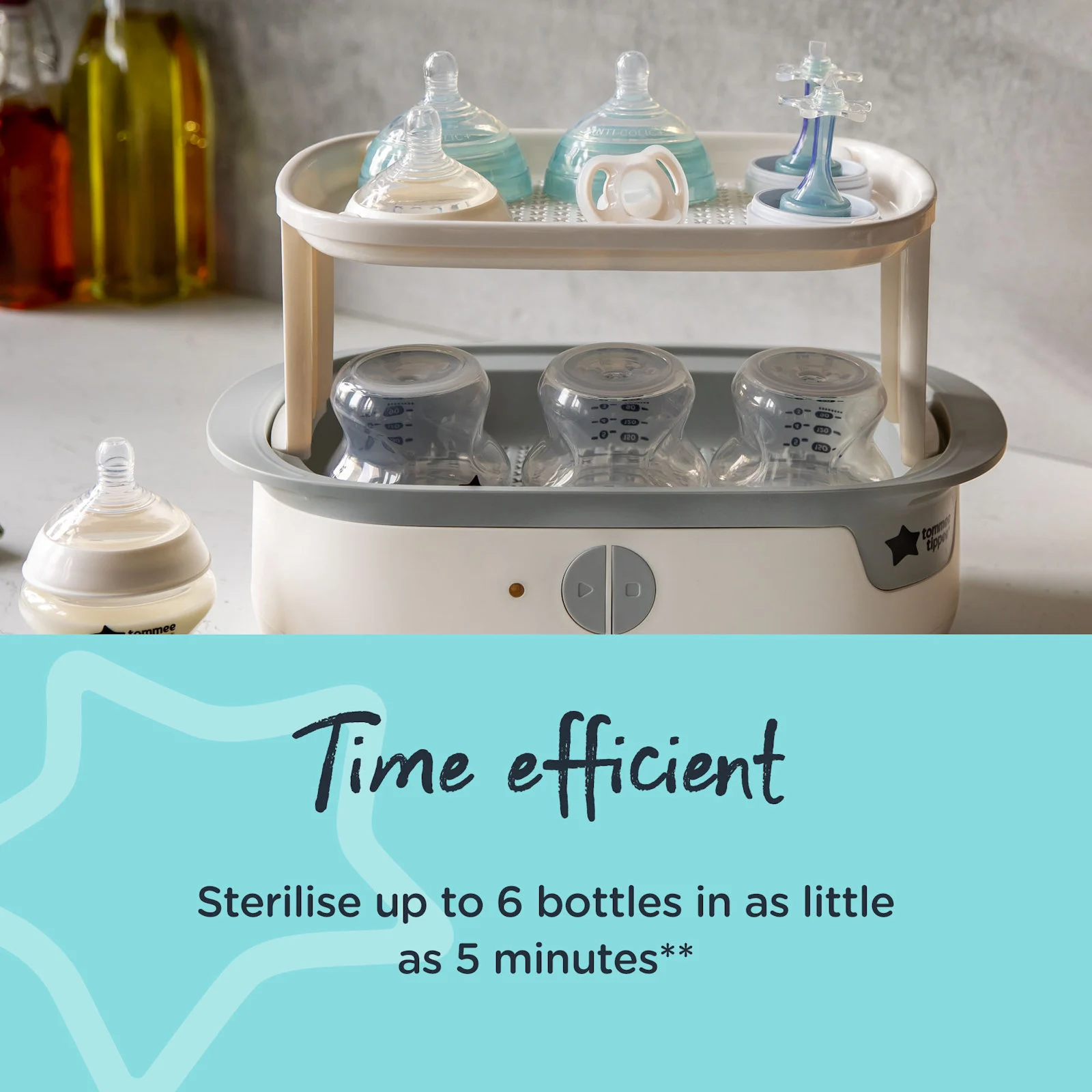 Tommee Tippee Super-Steam Advanced Electric Steriliser White