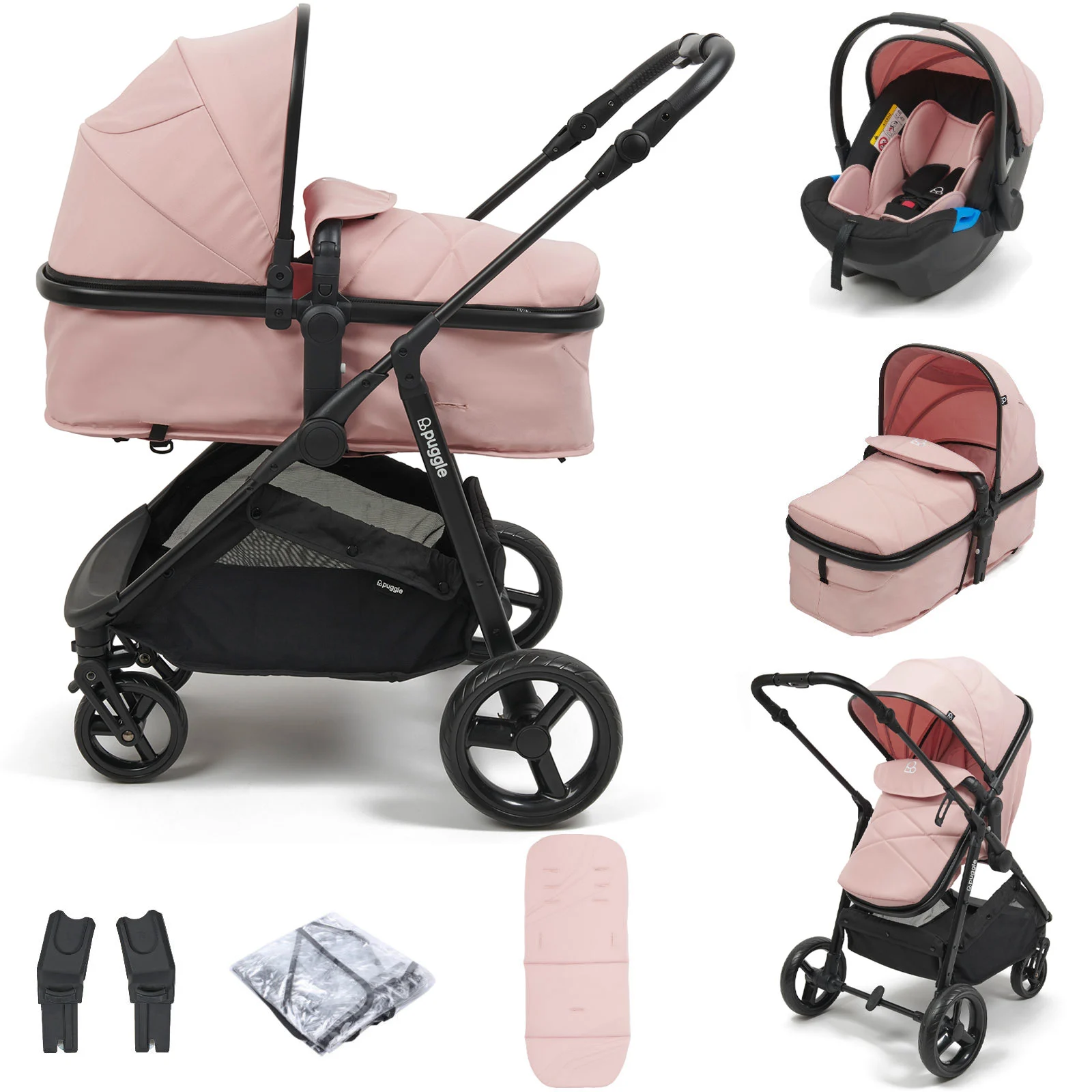 Pink stroller travel system on sale