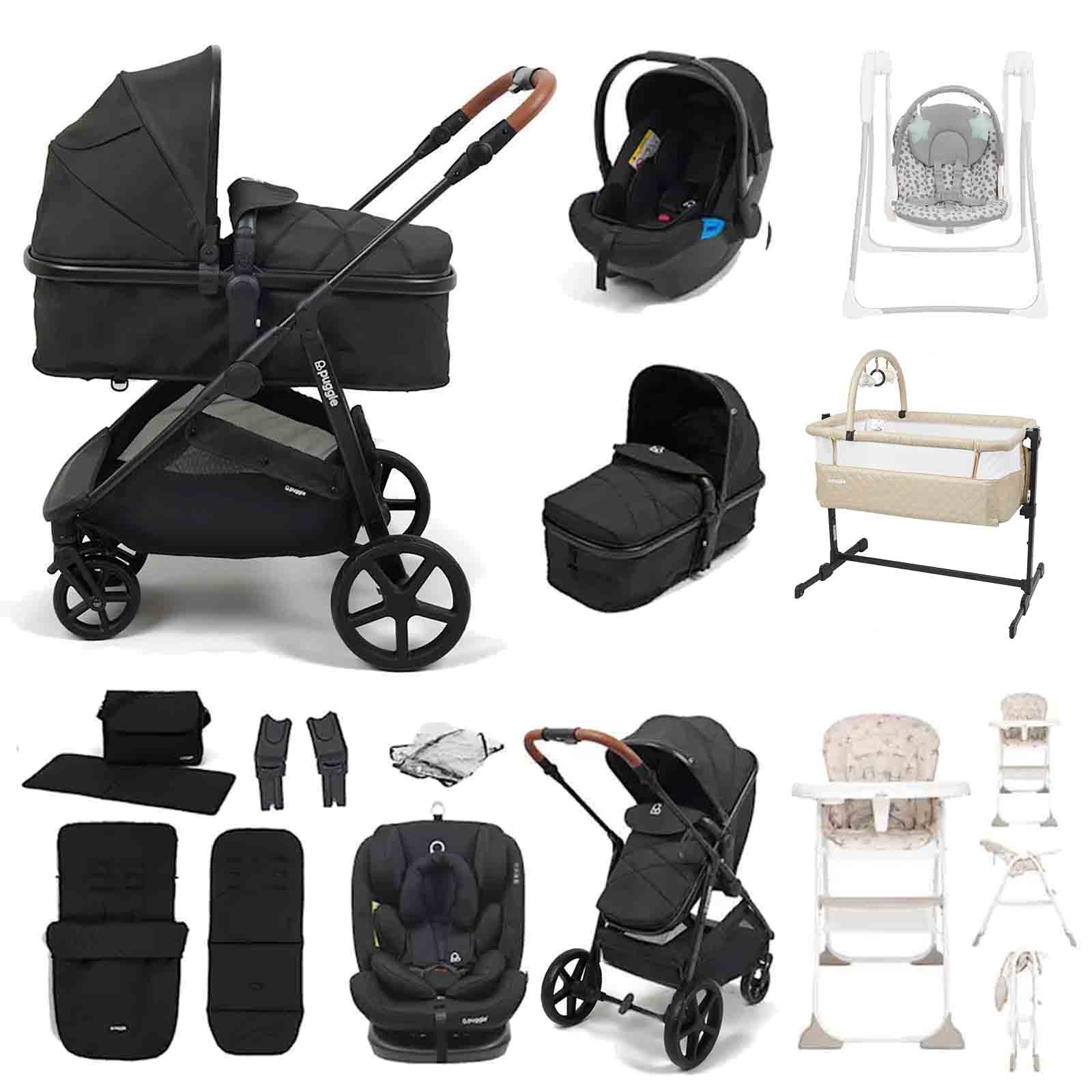 Monaco XT 2 1 Travel System 2 Car Seats 13 Piece Bundle Storm