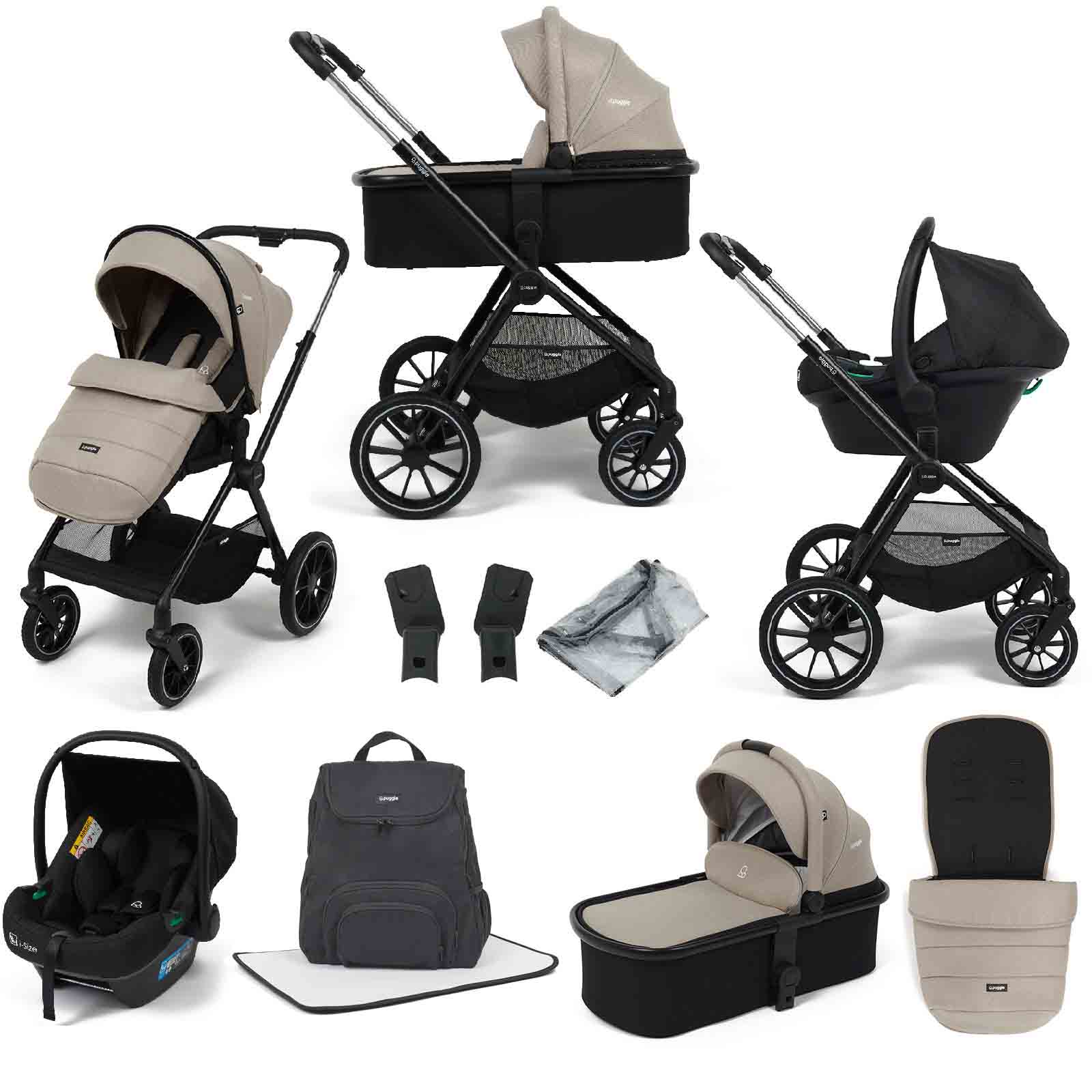 Santiago 3 1 i Travel System Safe Fit Car Seat 9 Piece Bundle Oatmeal