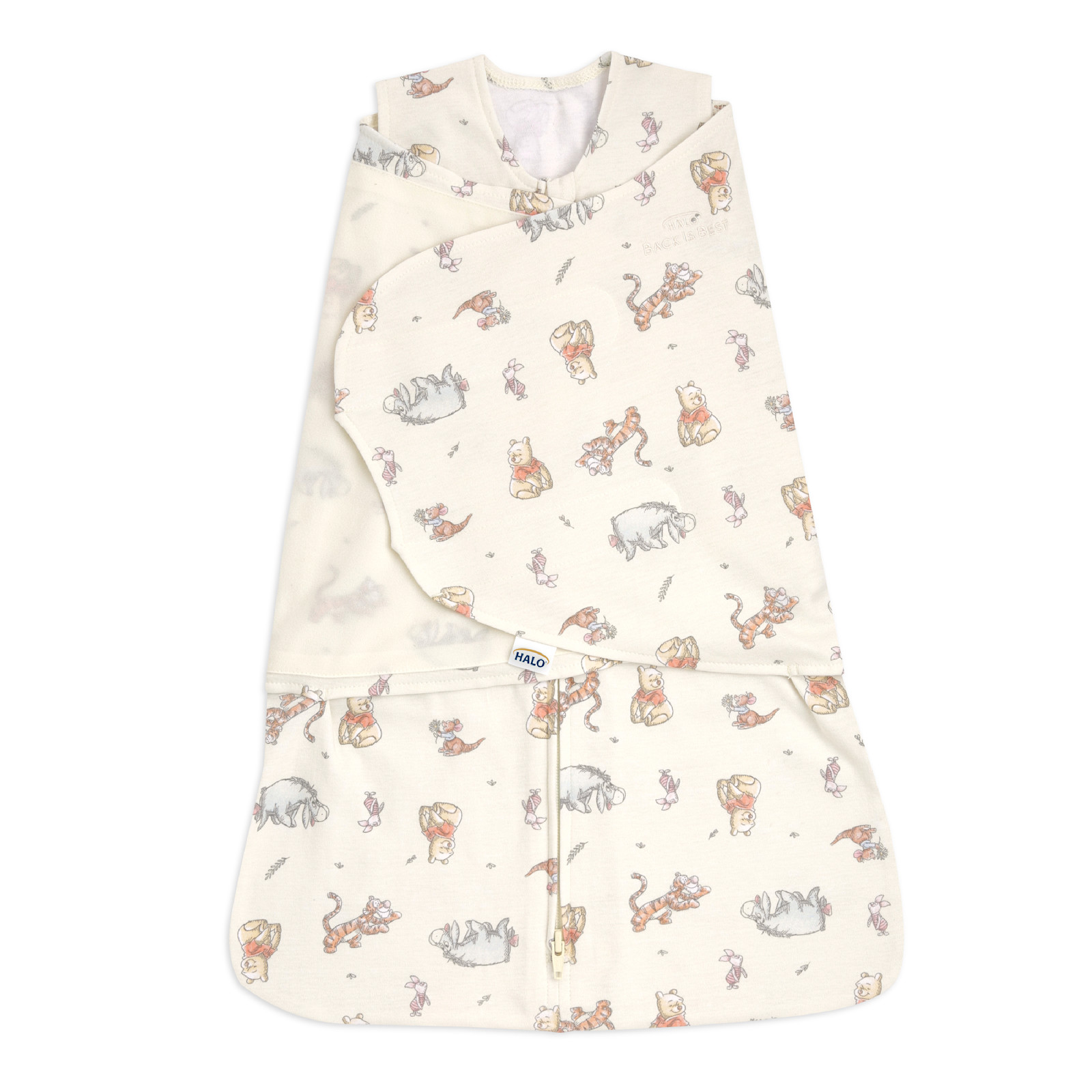 Aden + Anais Halo Sleepsack Swaddle 1.5 Tog 100% Cotton - Winnie Frolic (0-3 Months)
