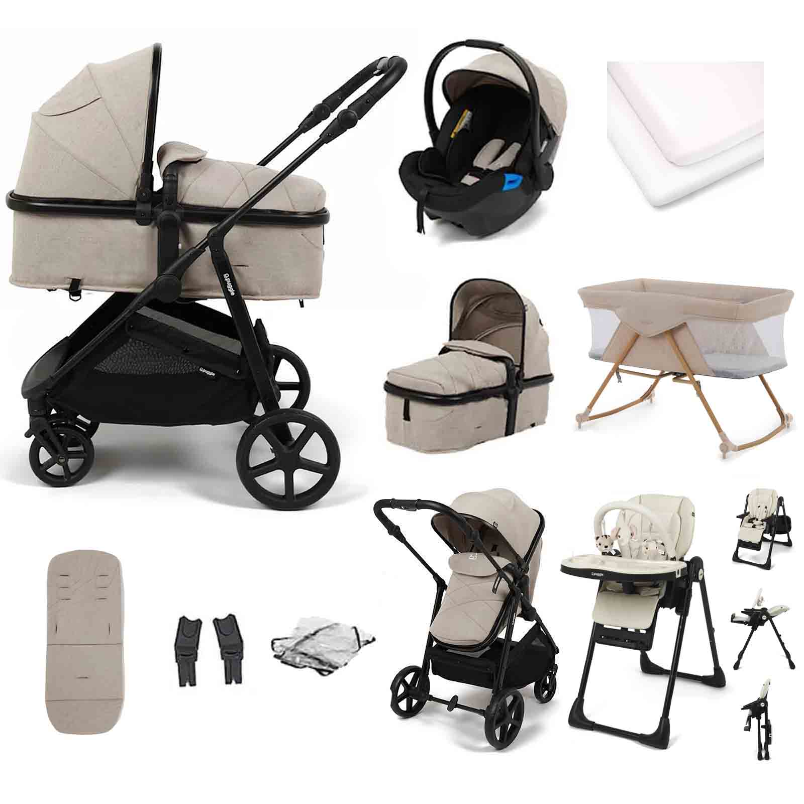 Monaco XT 2 1 Travel System 12 Piece Bundle Cashmere