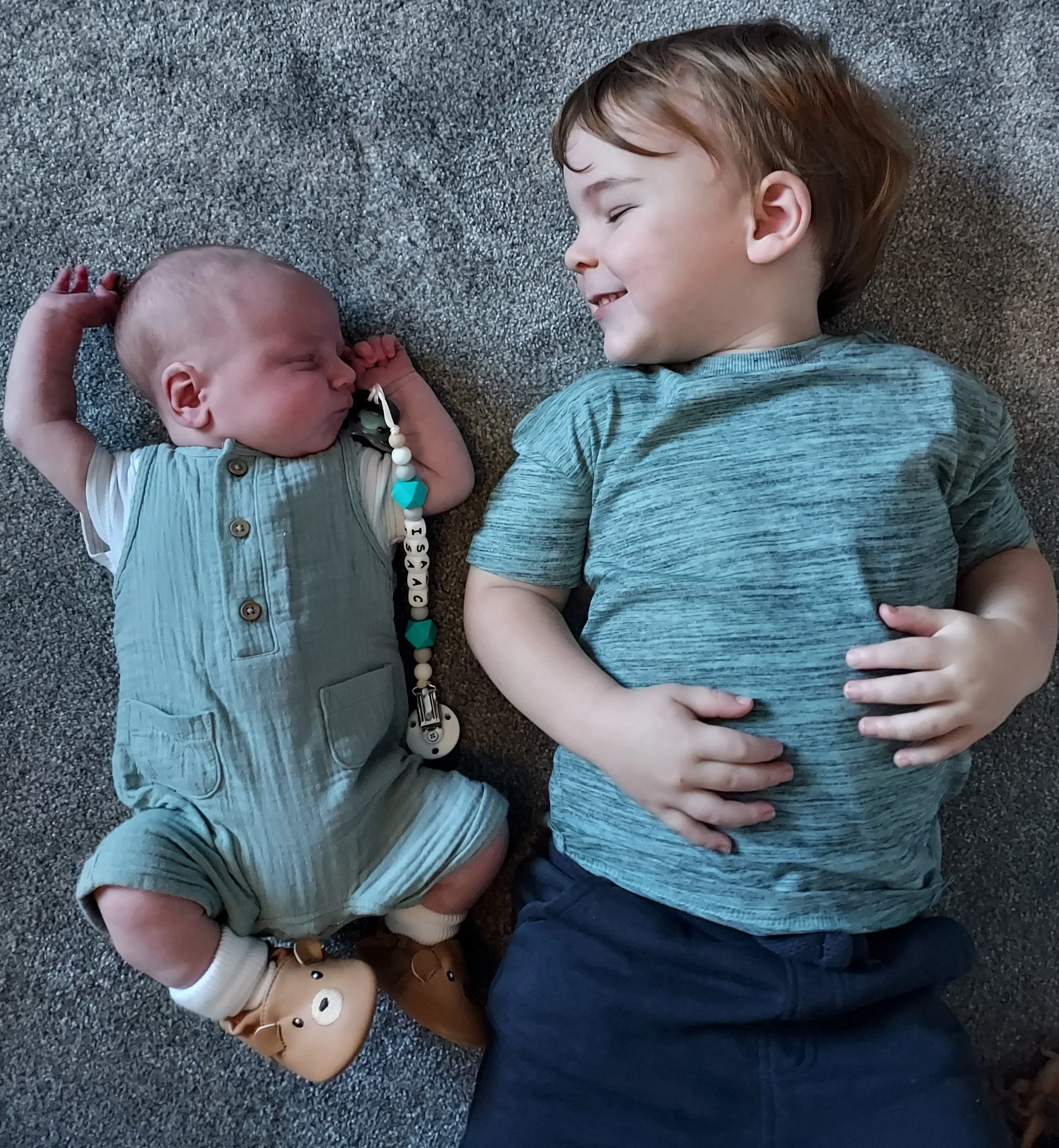 Baby boy and older brother