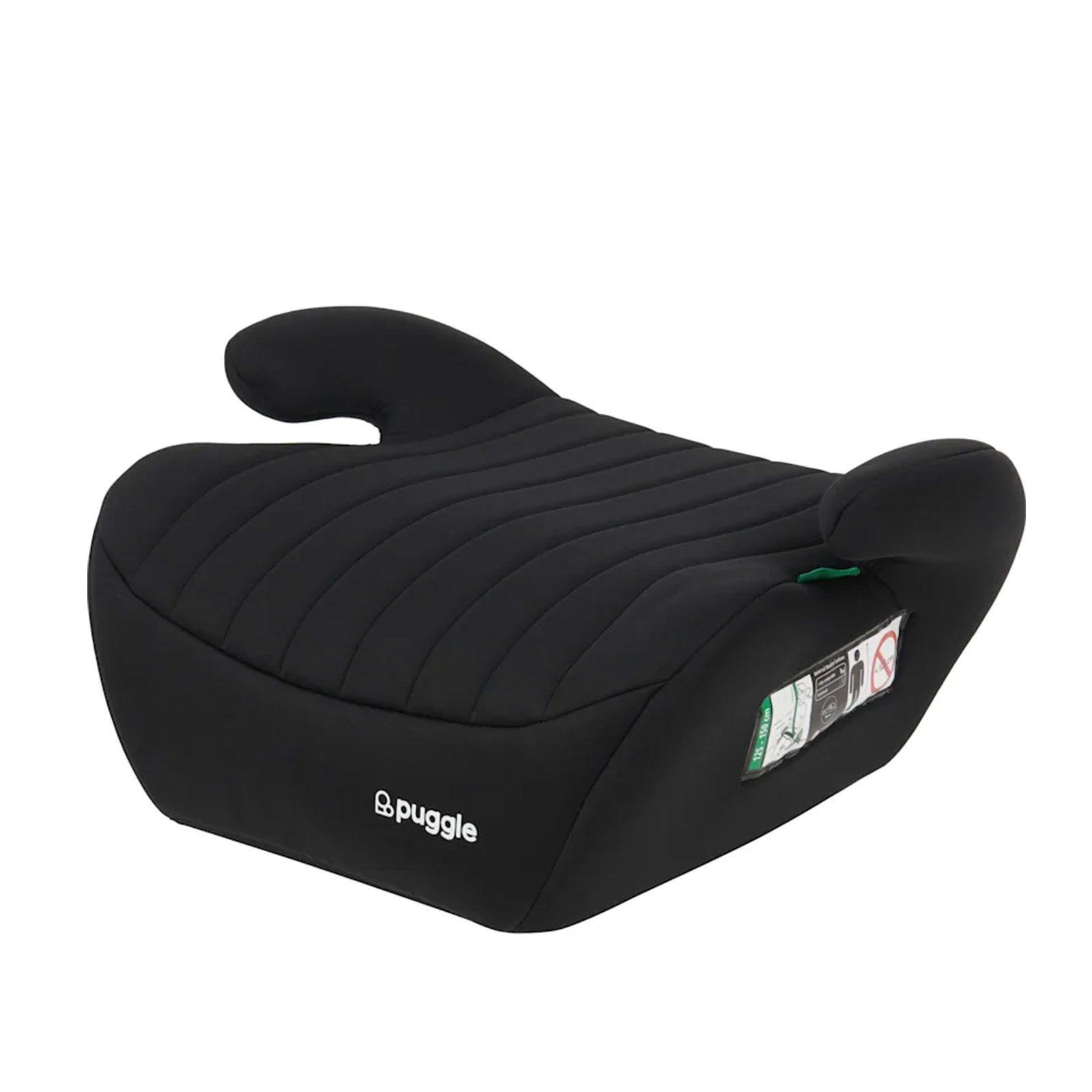 Puggle Travel & Go Luxe R129 (125-150cm) Eco Backless Booster Seat - Storm Black (6-12 Years)