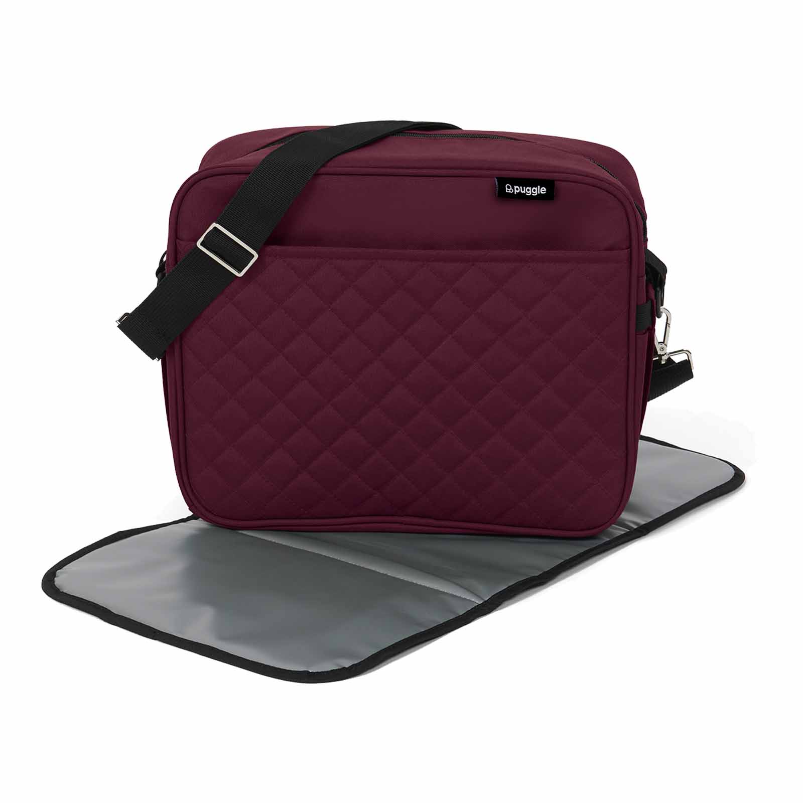Puggle Universal Monaco Changing Bag With Mat - Burgundy