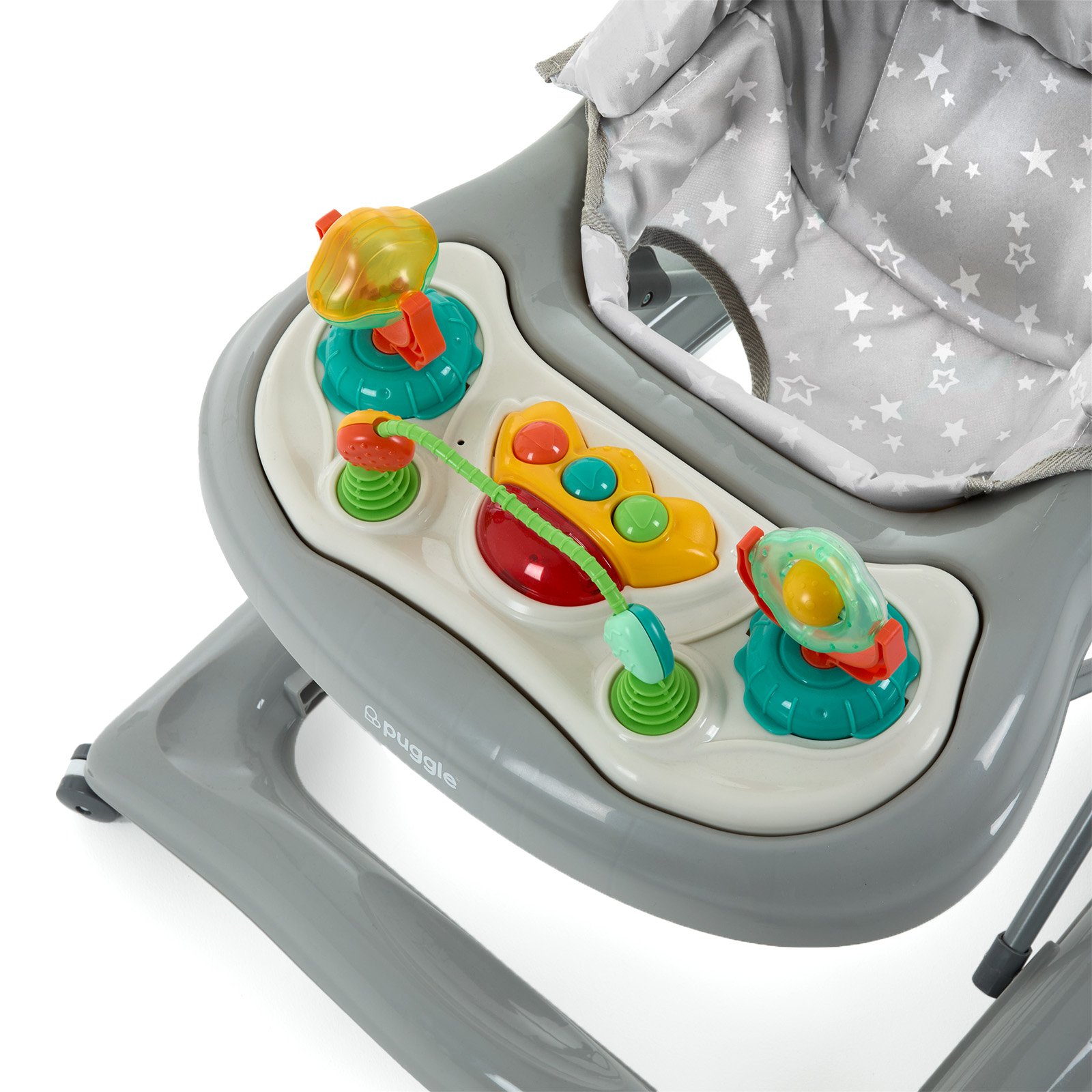 Puggle Speedy Baby Walker Scattered Stars Grey The Nursery Store