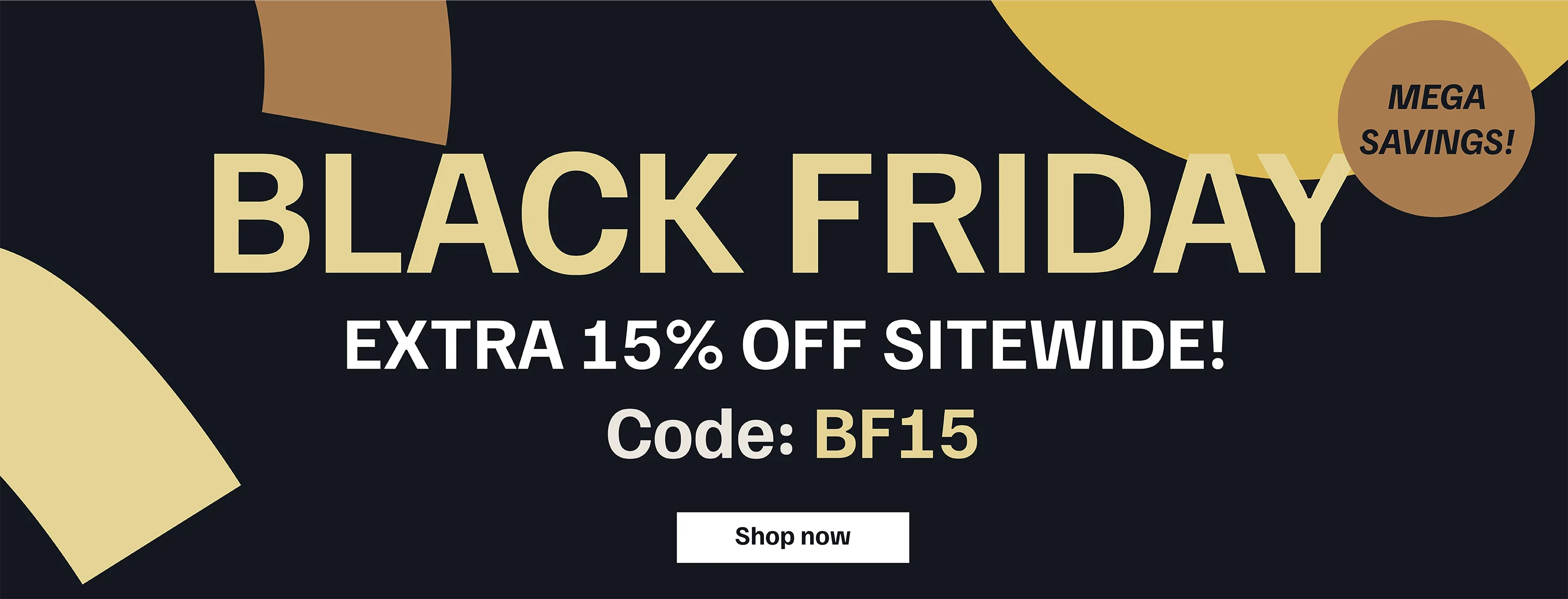 Black Friday - 15% off with code BF15