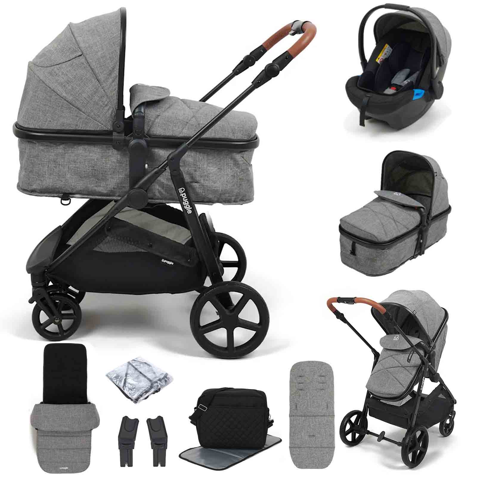 Monaco XT 2 1 Travel System Monaco Footmuff & Changing Bag Graphite