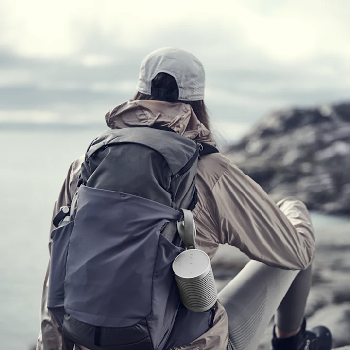 Travelling companion b&o portable speaker