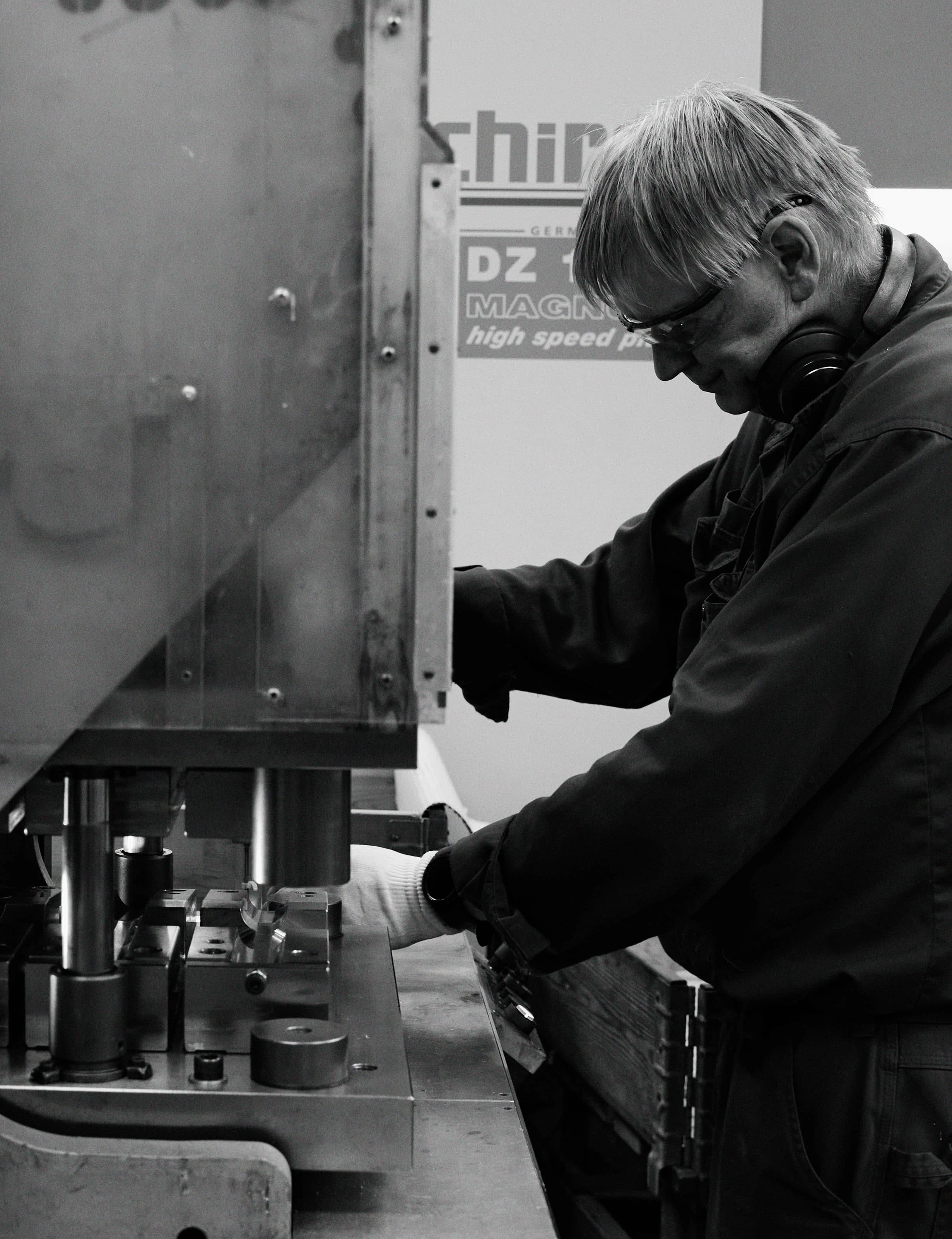 An image of a Bang & Olufsen factory worker in Struer