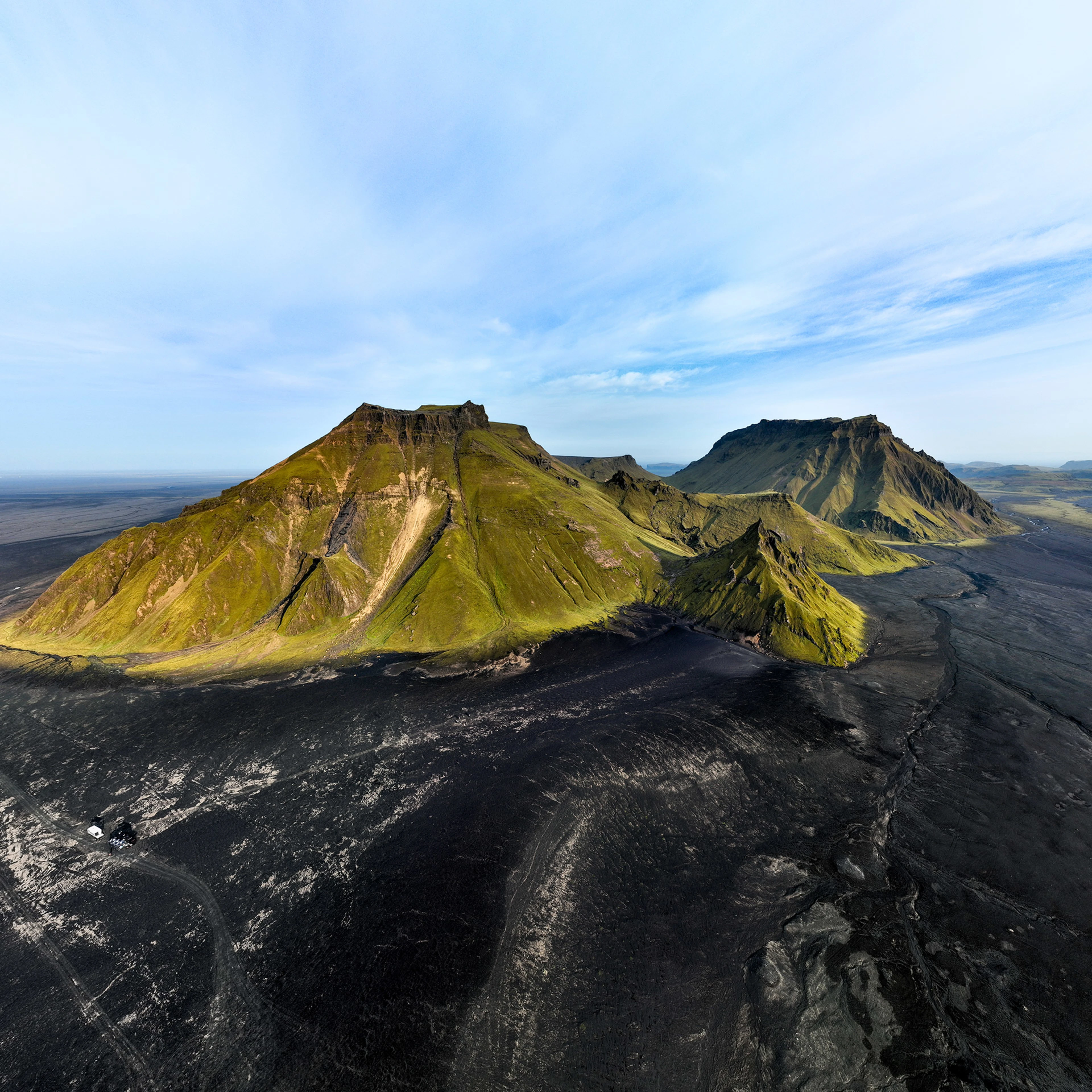 View of the concert location in Iceland
