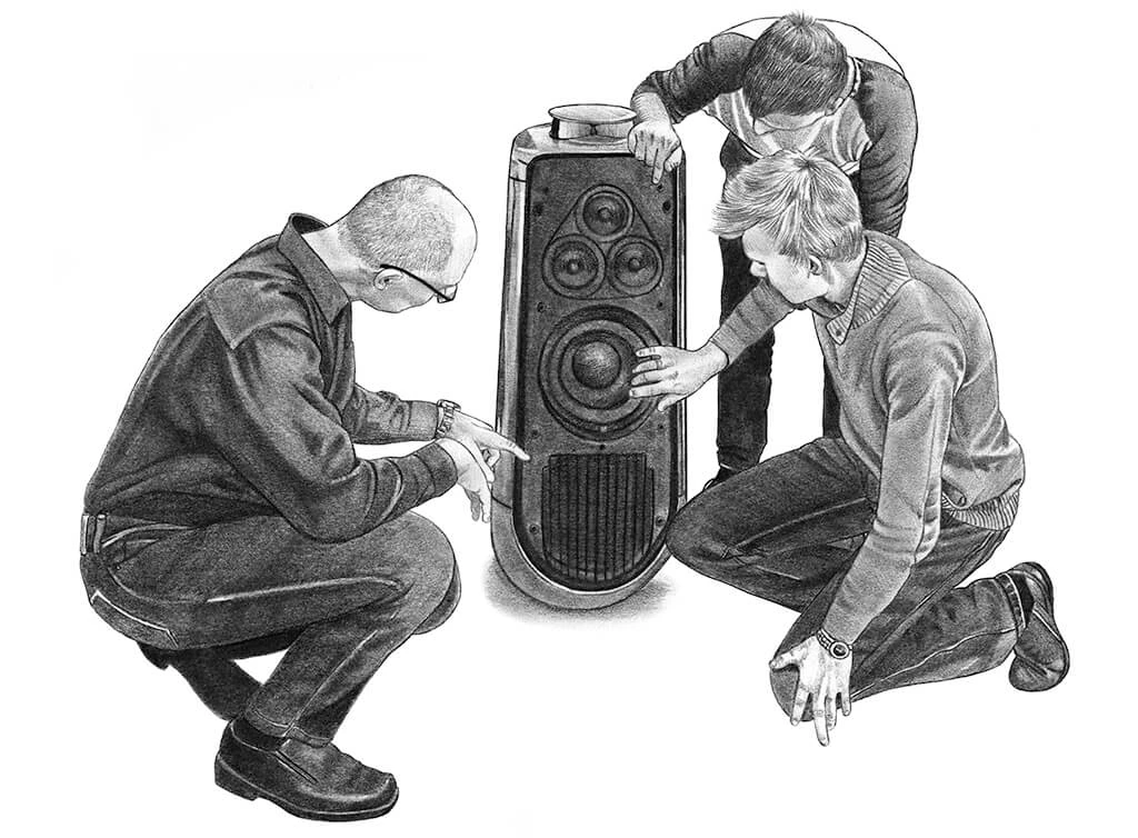 三位工程师合力设计 Beolab 50 扬声器的插图