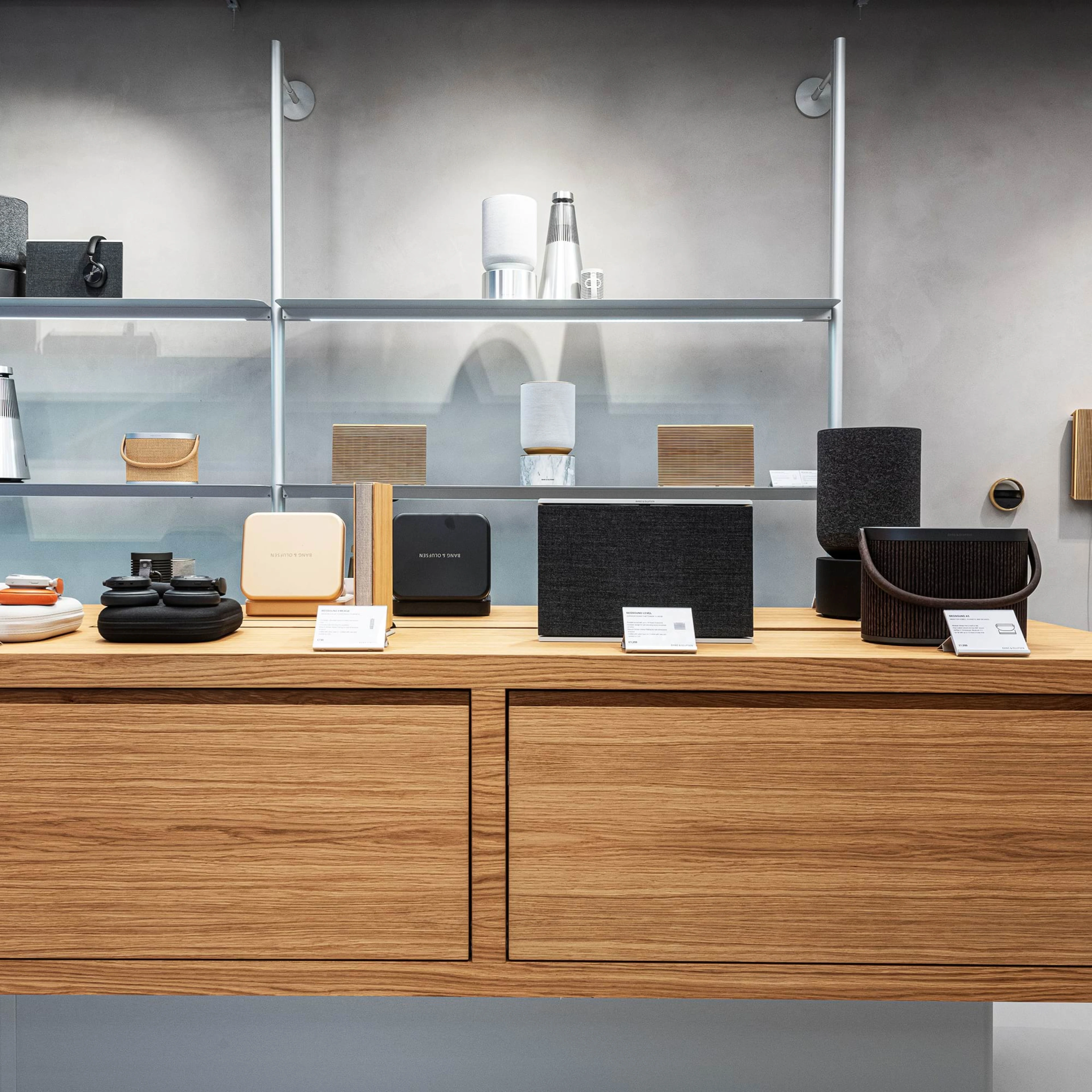 Display of B&O products in store
