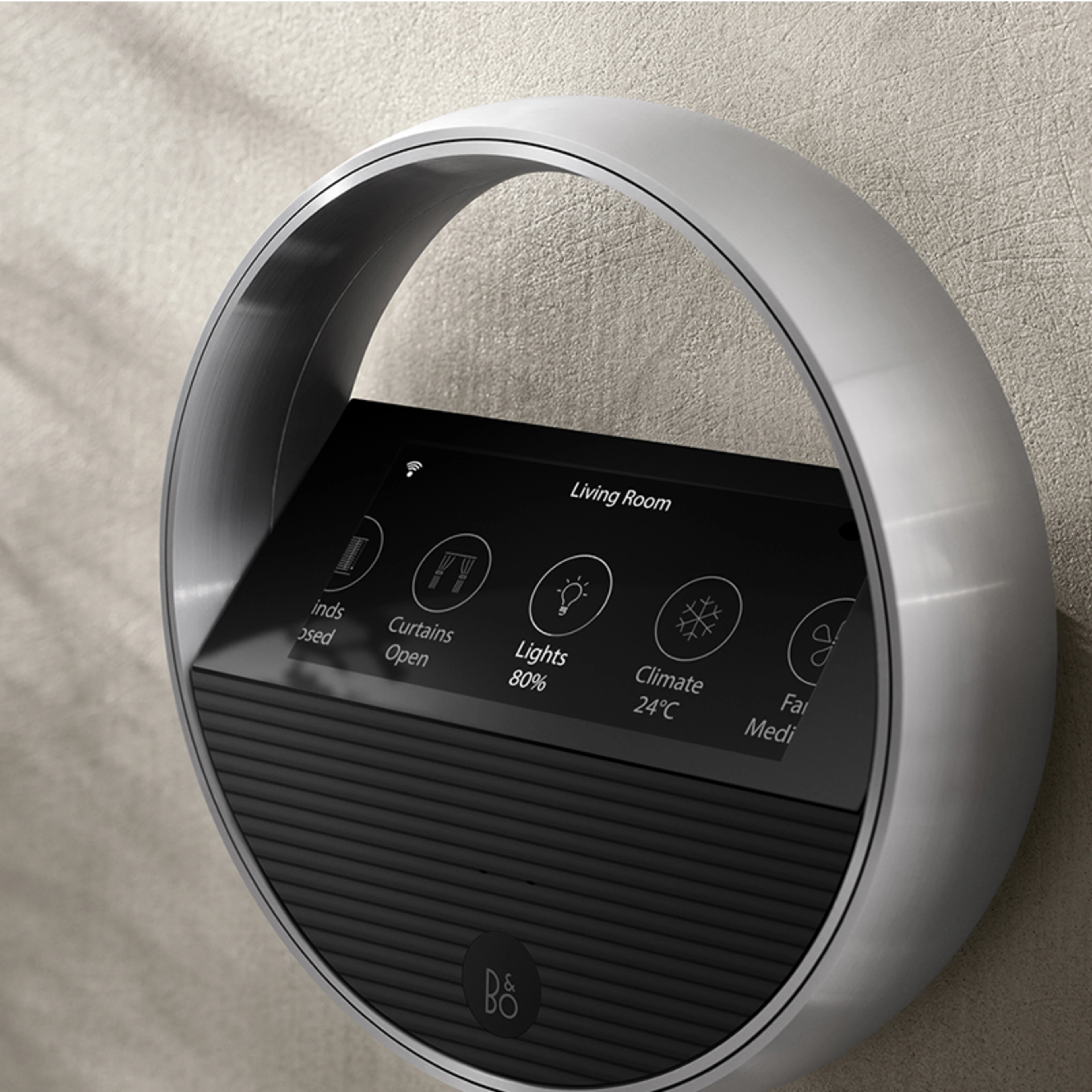 Beoremote Halo Smart Home features on screen